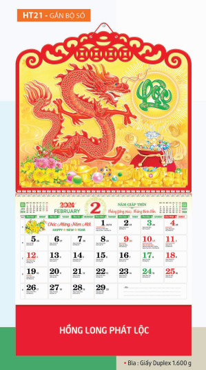 LỊCH LỐC HT21 (20X30) (LỐC)