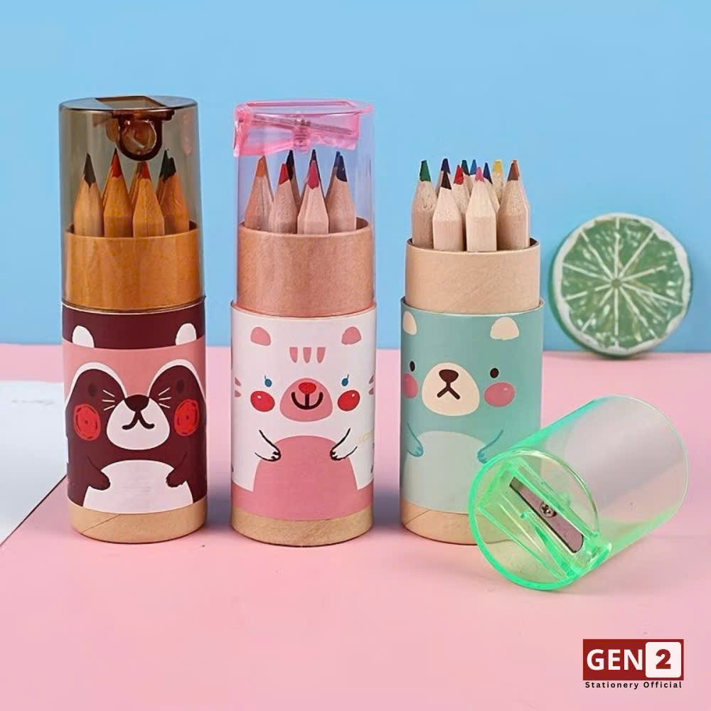 HỘP CHÌ GỖ 12 MÀU (HỘP)