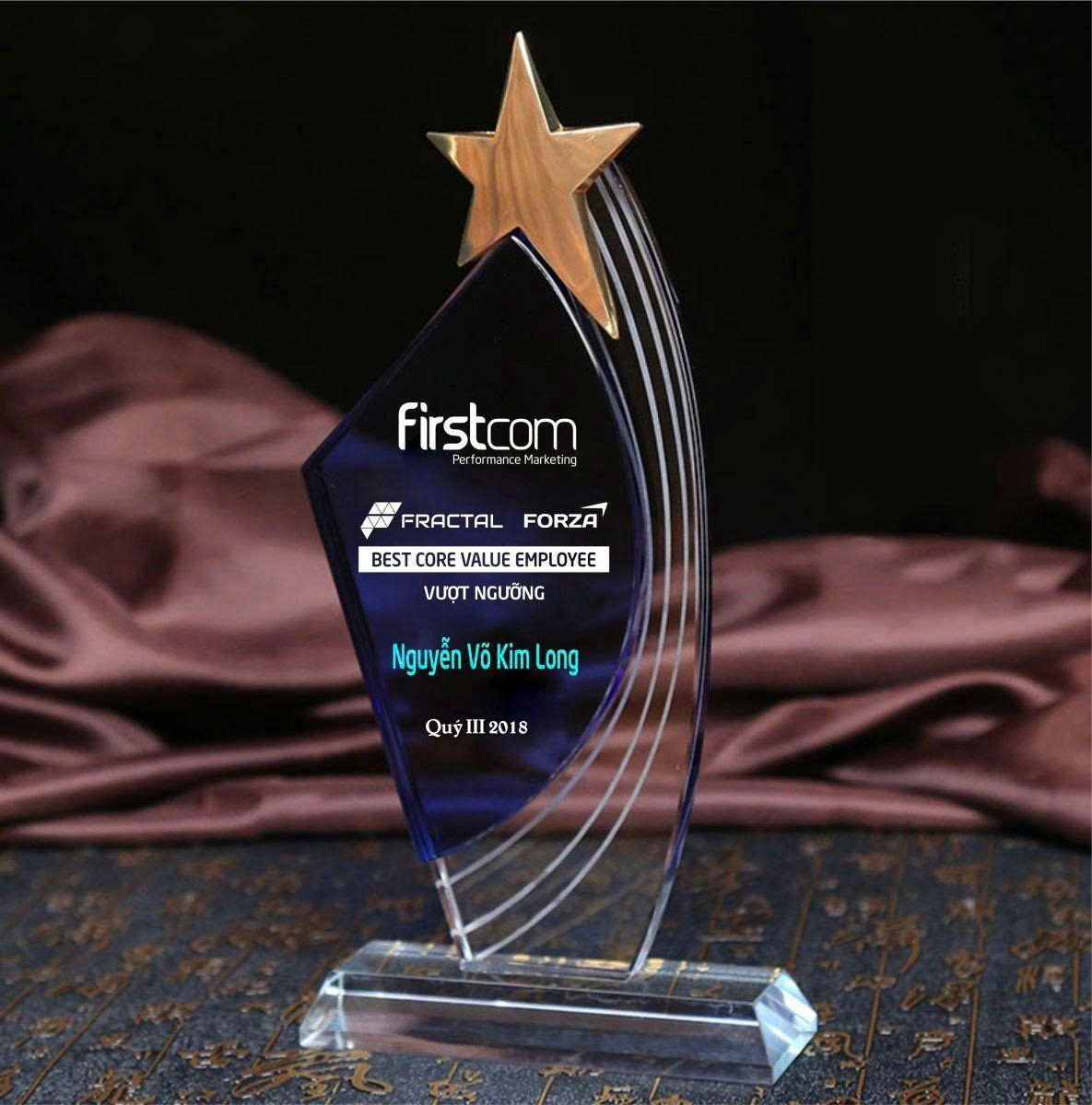 KỈ NIỆM CHƯƠNG PHA LÊ HÌNH NGÔI SAO (XANH DƯƠNG VÀ TRẮNG) (CÁI)