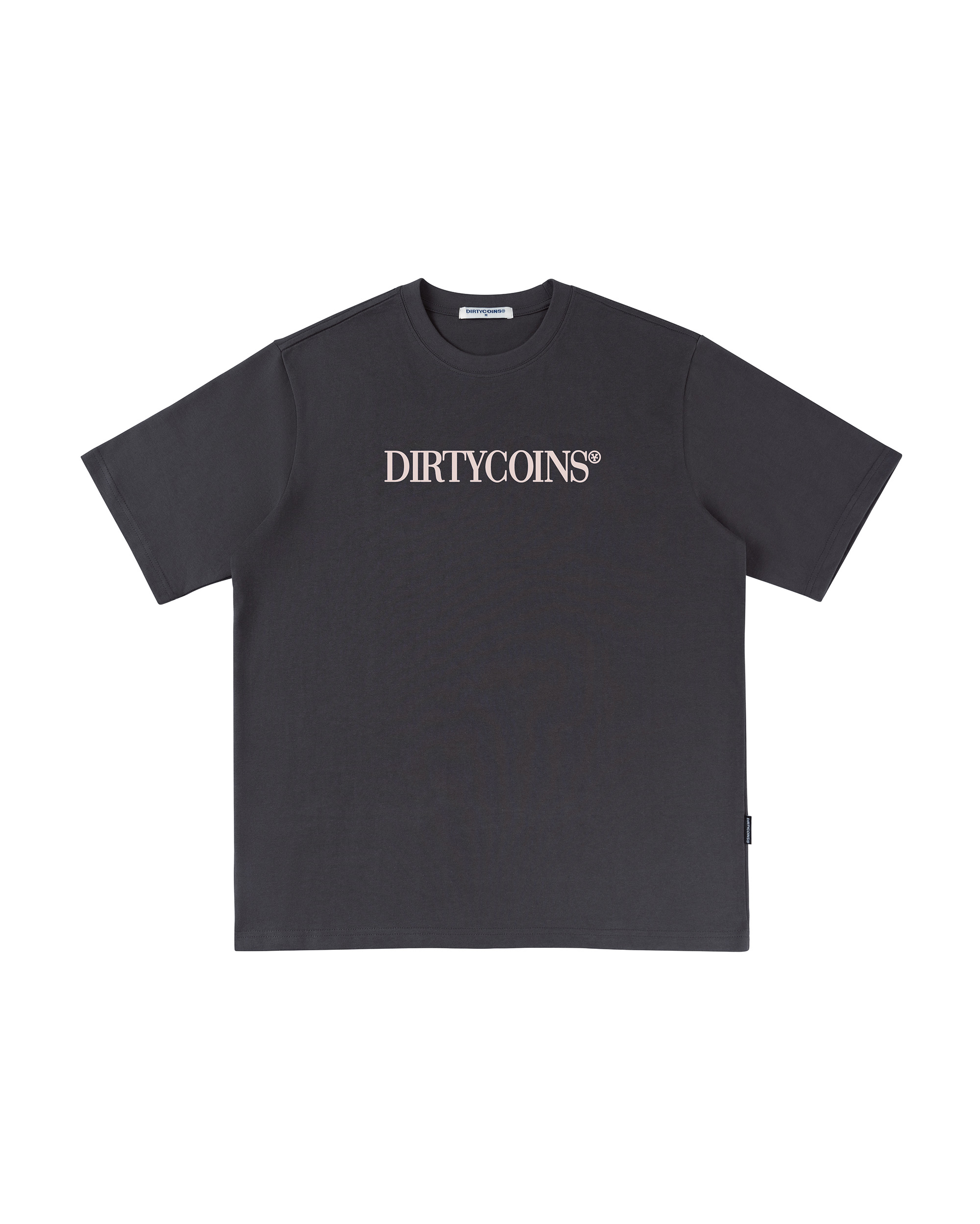 DirtyCoins Serif T-Shirt - Dark Blue