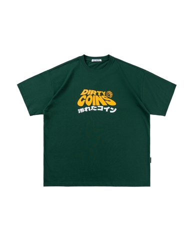 DirtyCoins Wavy Logo T-Shirt - Green