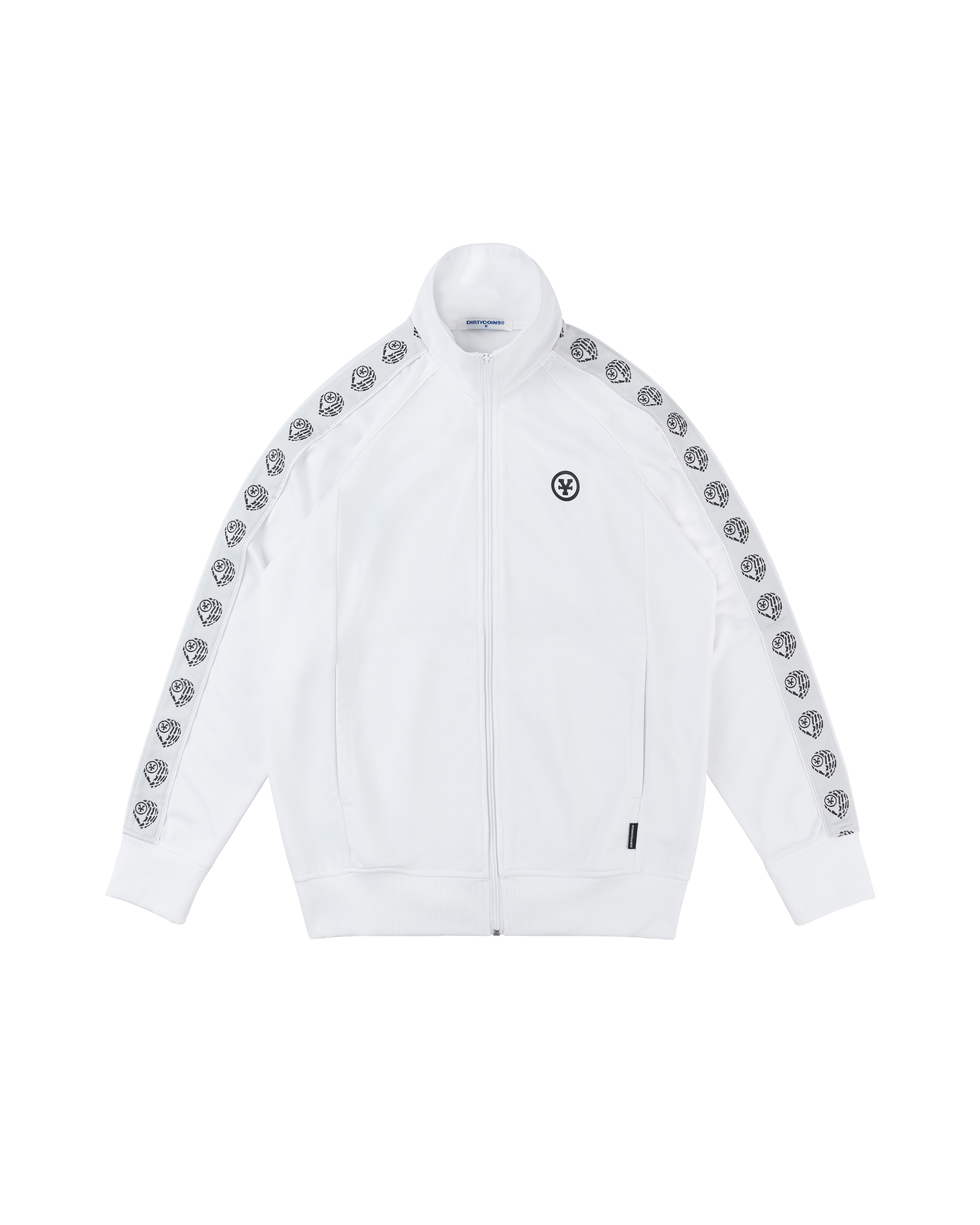 Logo Striped Track Jacket - White