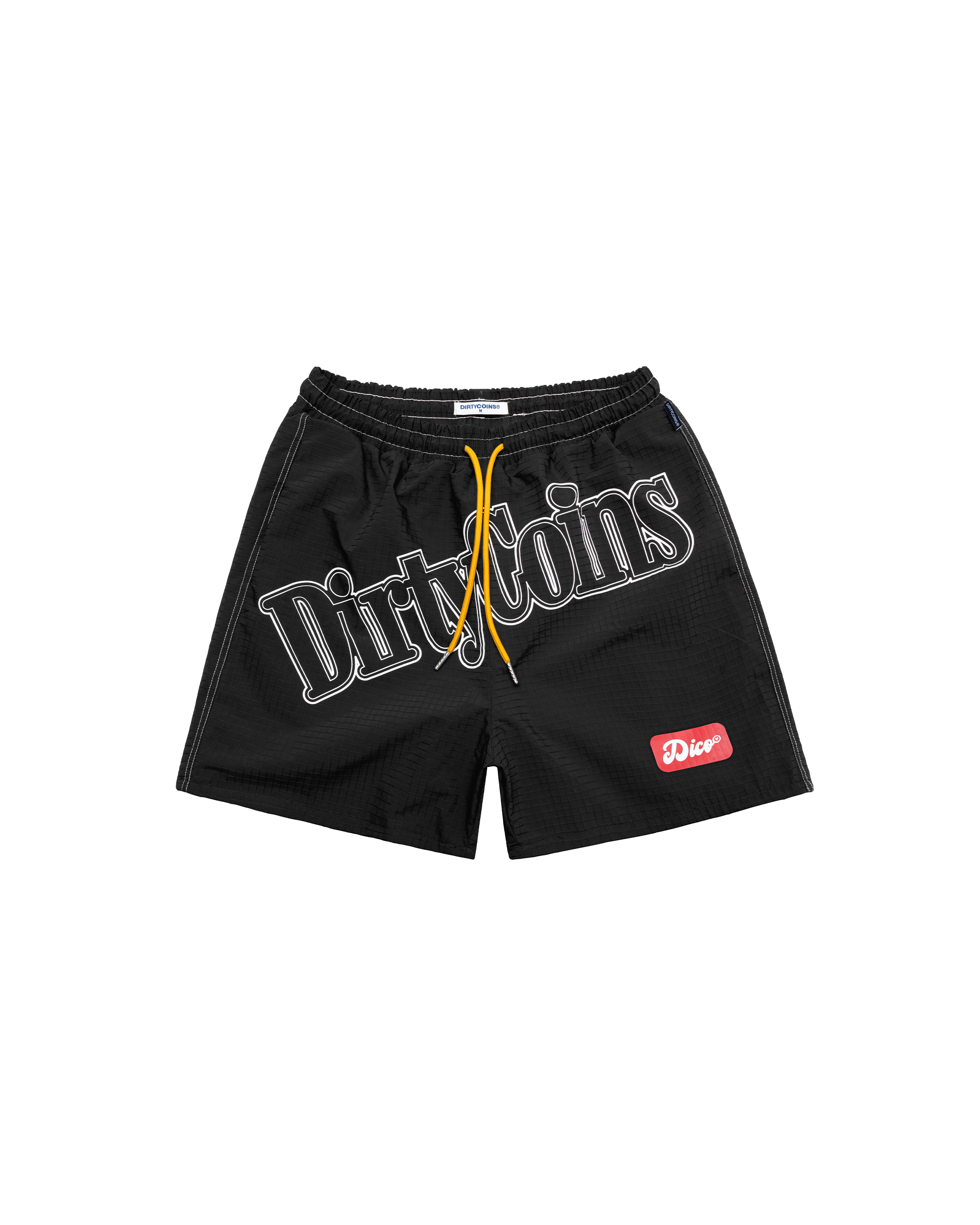 DirtyCoins Curve Ripstop Shorts Black