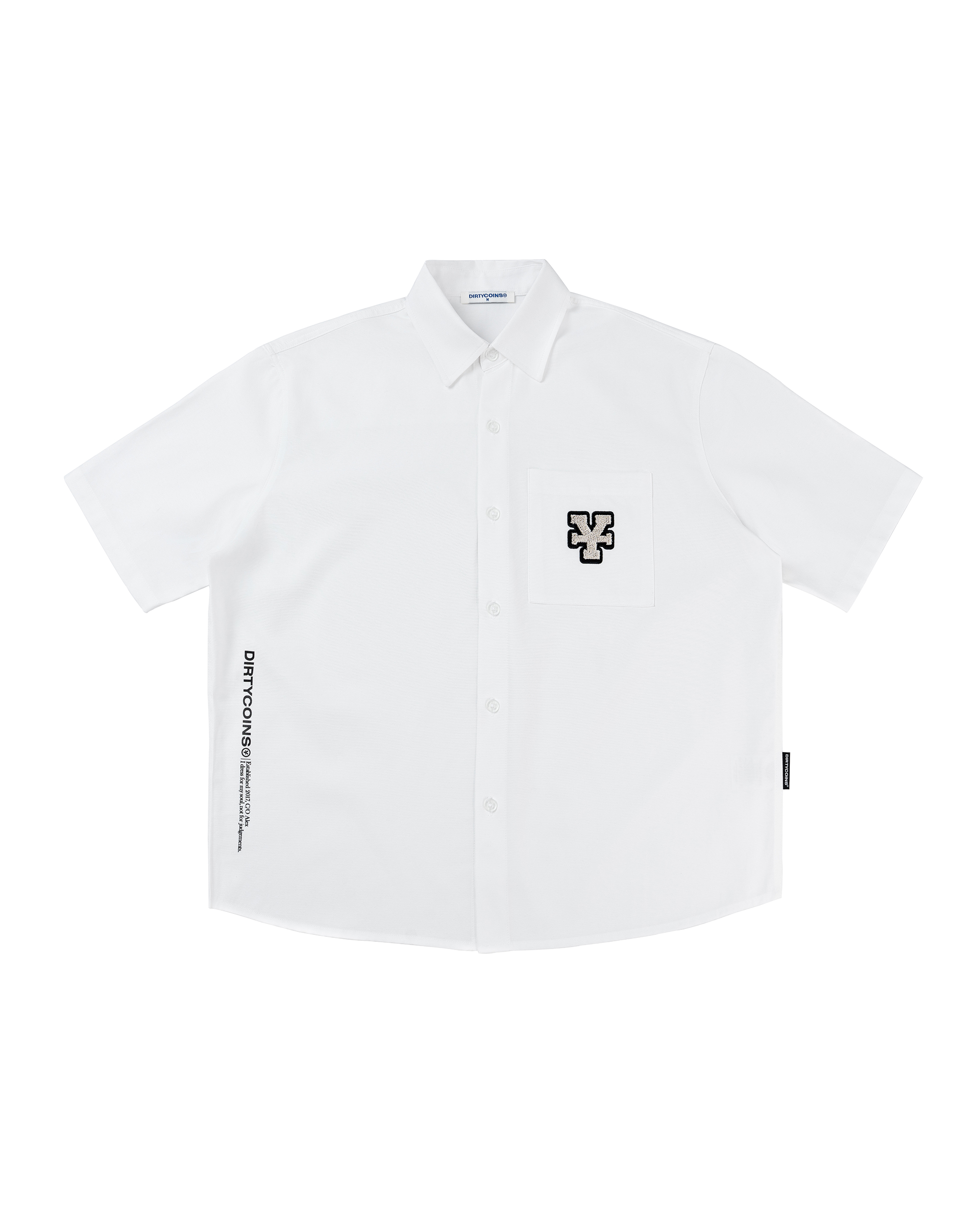 Y Logo Relaxed Shirt - White