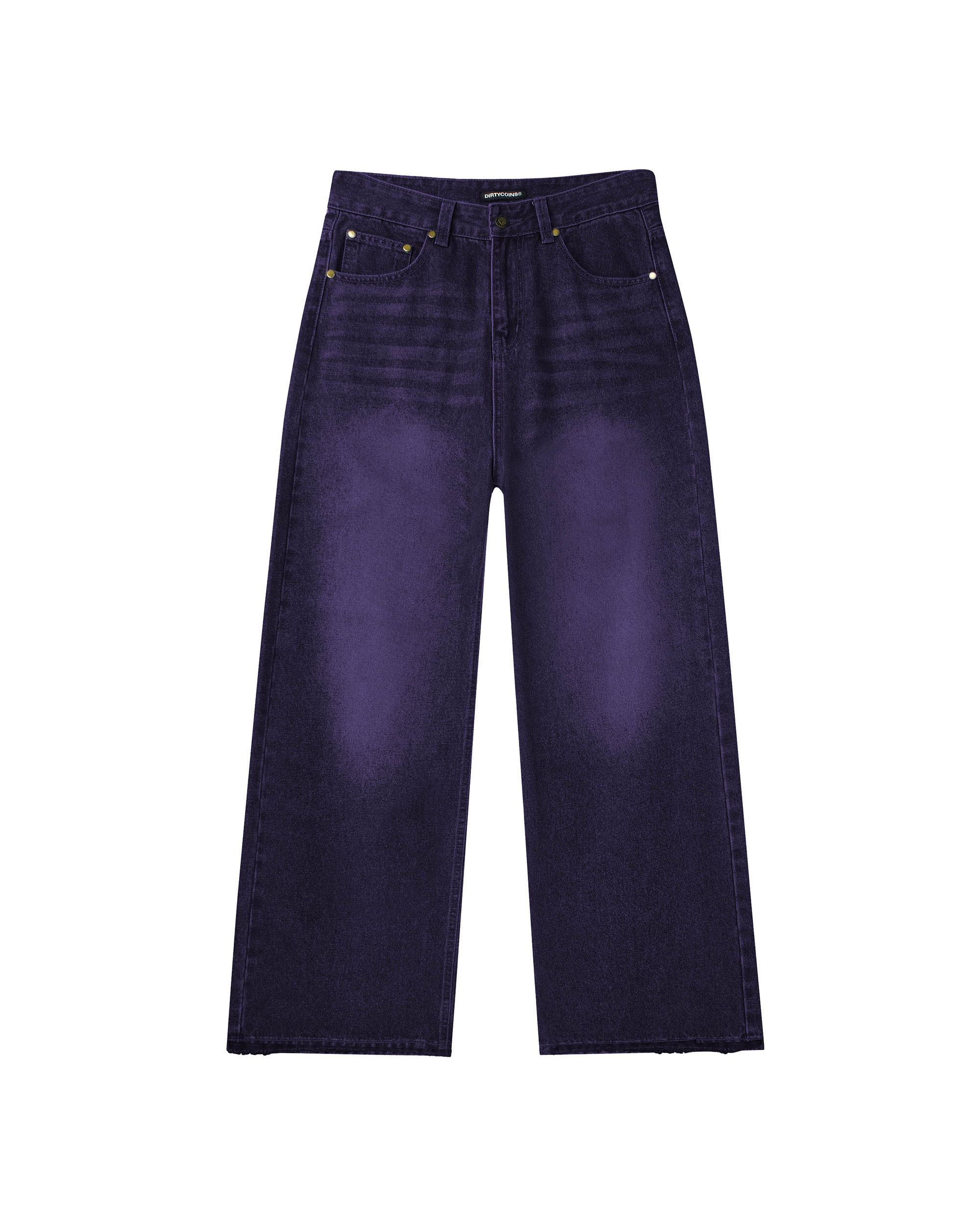 Dark Purple Jeans DirtyCoins Baggy Jeans