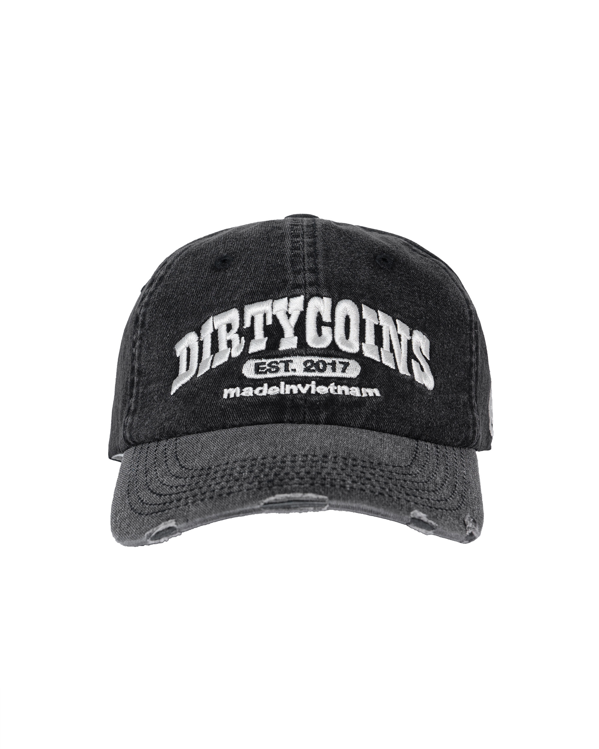 Logo University Denim Cap - Black