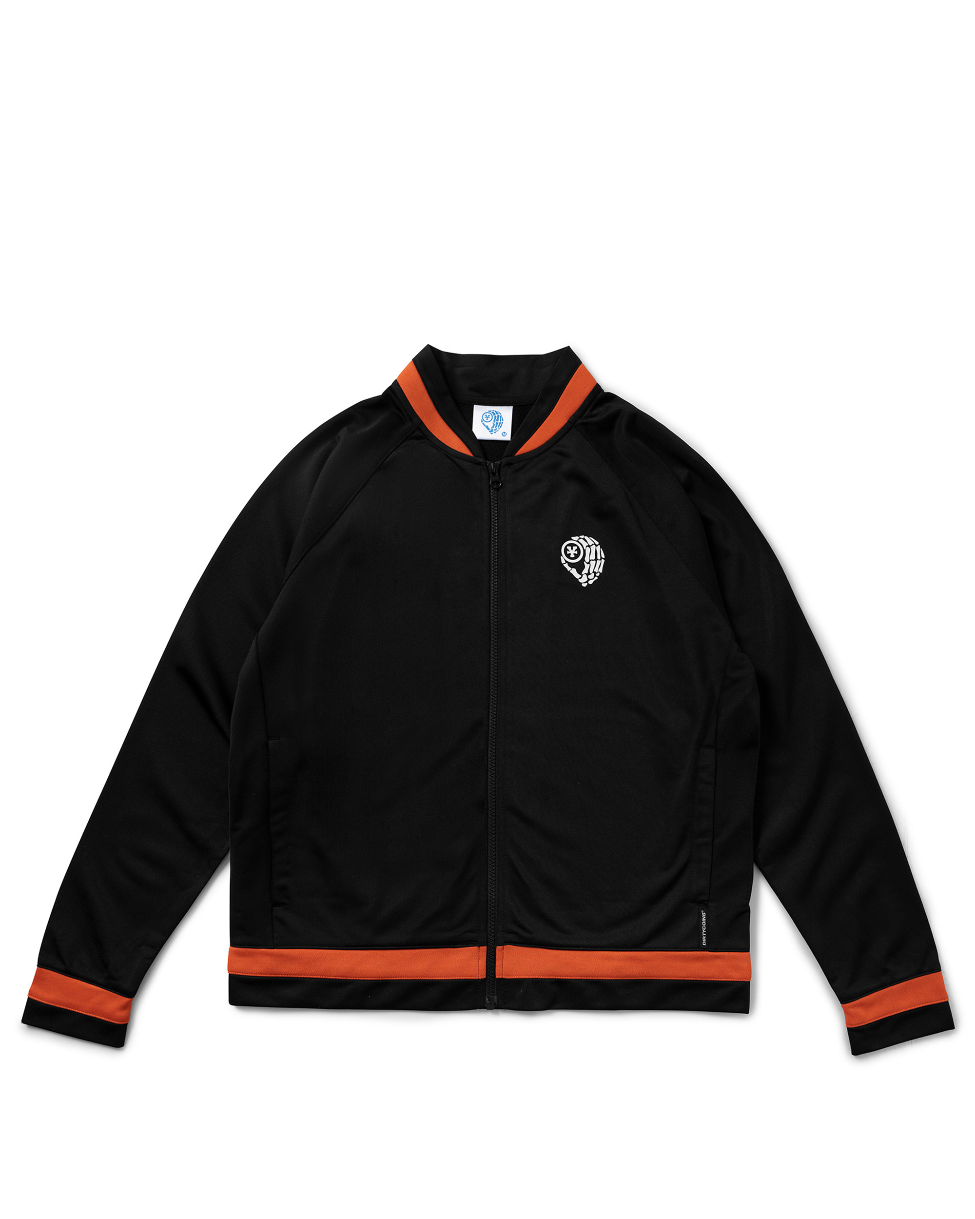 Logo Track Jacket - Black/Orange