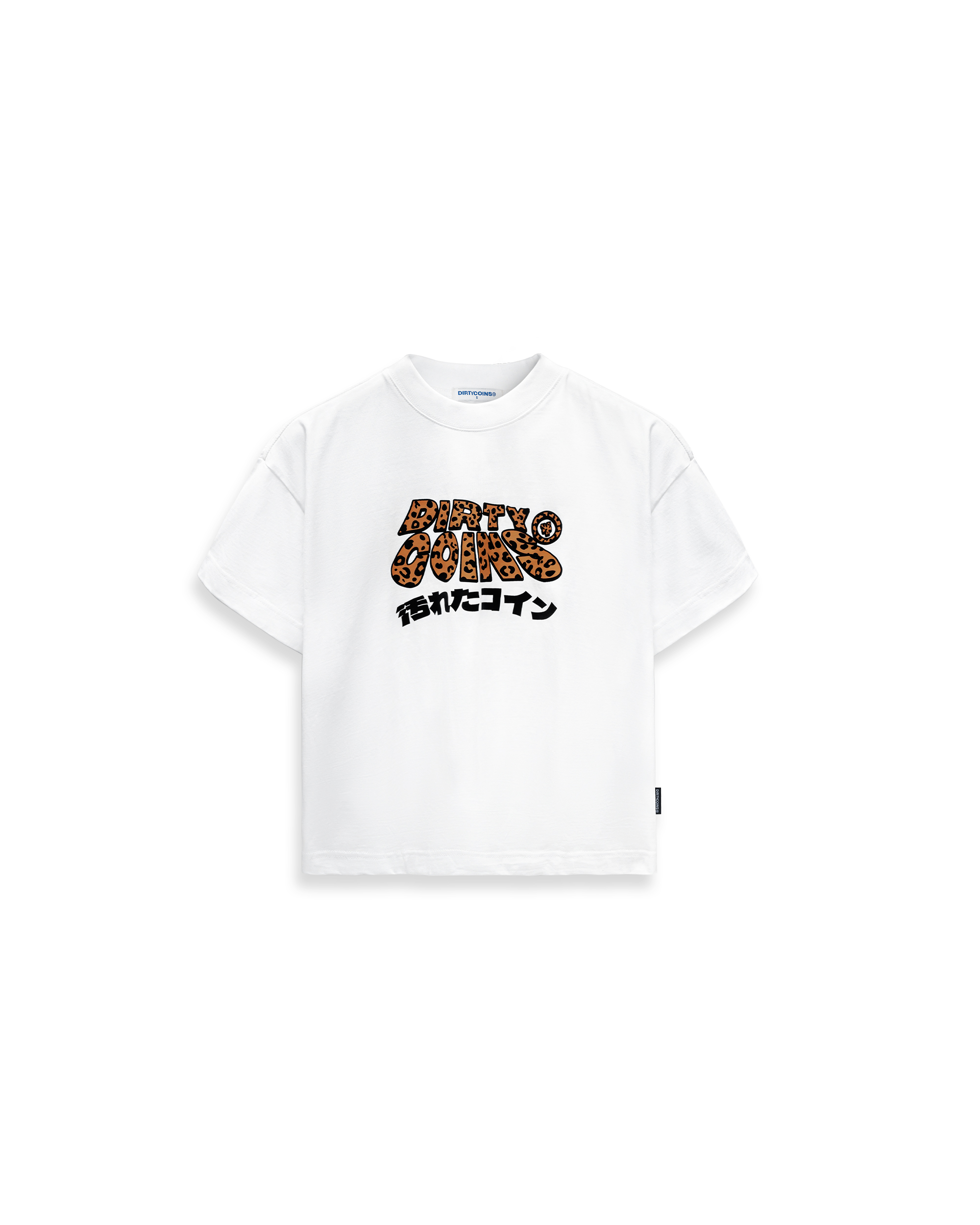 Dico Leopard Wavy Logo T-shirt White