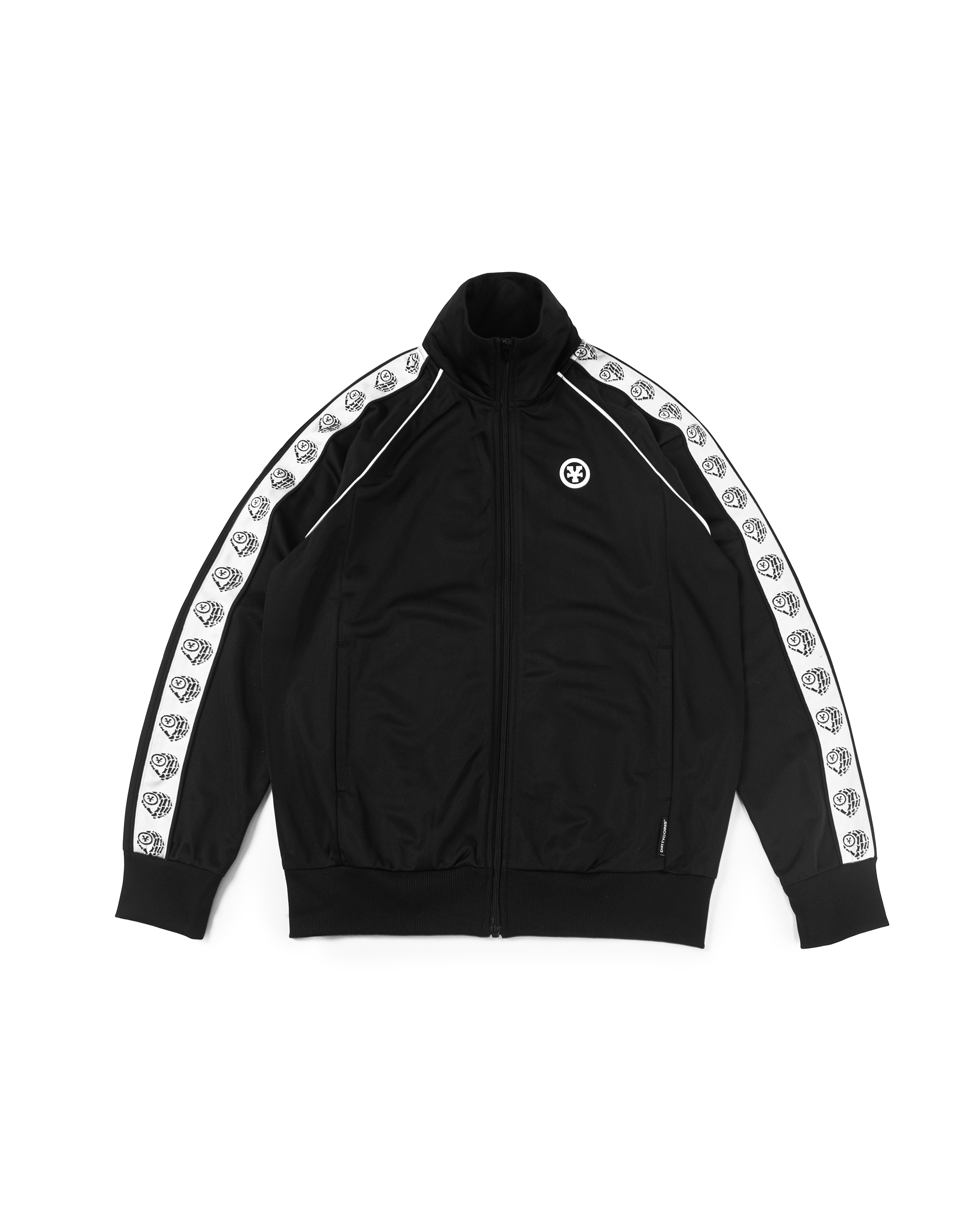 Logo Striped Track Jacket - Black