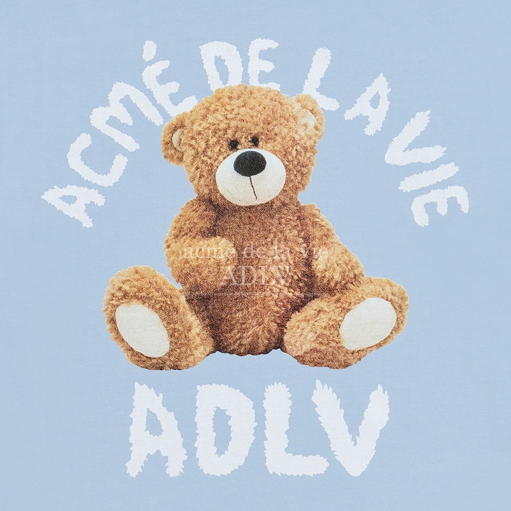 1855 - Áo ADLV Teddy Bear Doll Xanh Trời ADLV-21SS-SSADSB-TBD [HÀNG CHÍNH HÃNG]