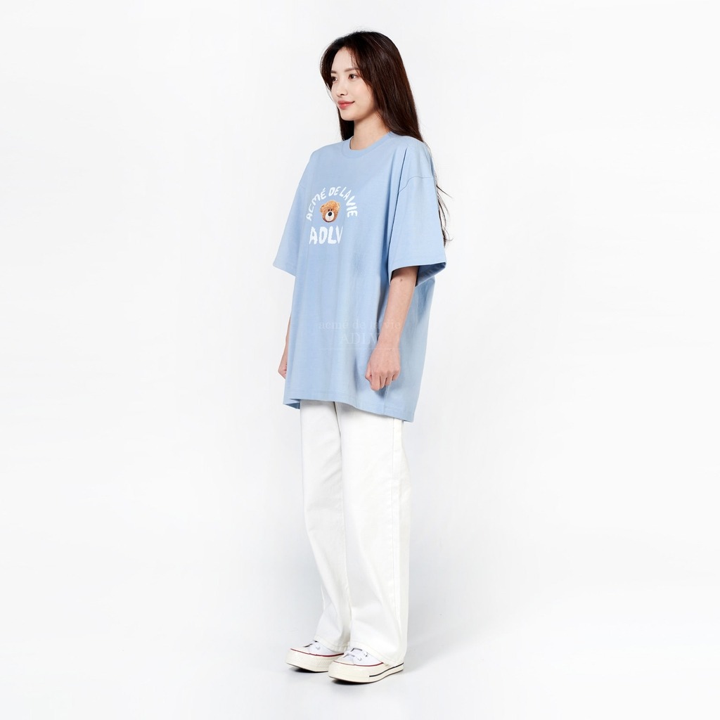 1855 - Áo ADLV Teddy Bear Doll Xanh Trời ADLV-21SS-SSADSB-TBD [HÀNG CHÍNH HÃNG]