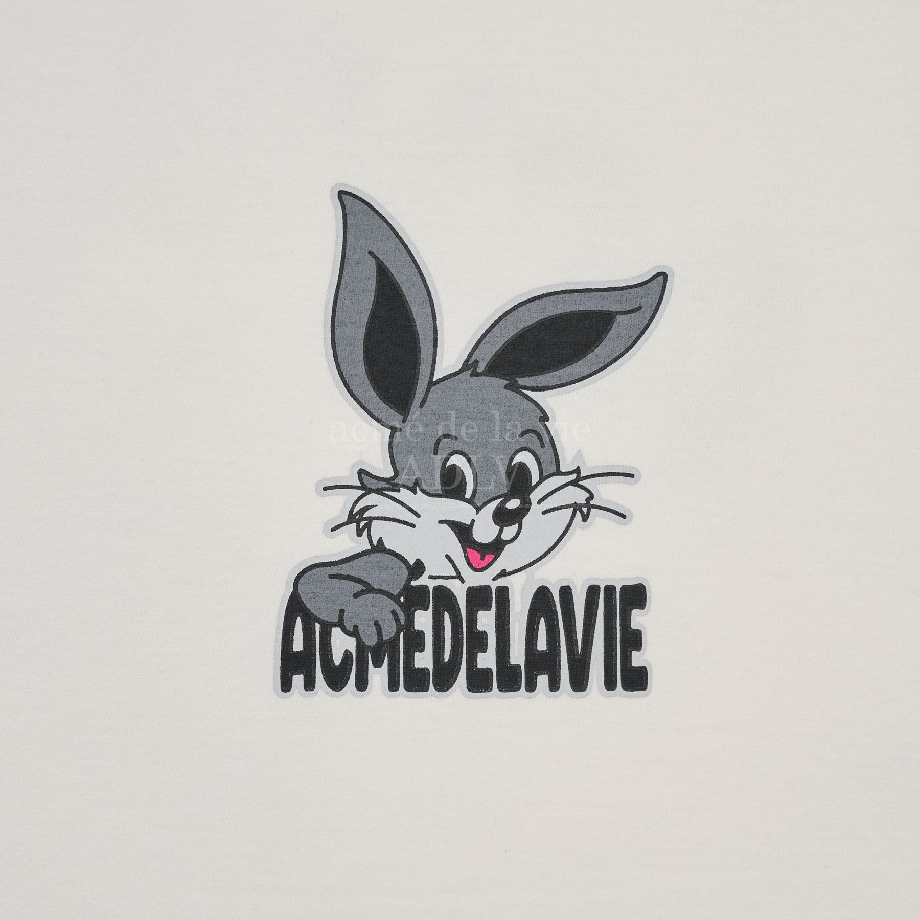 1860 - Áo ADLV Cartoon Rabbit Trắng ADLV23SS-SSACTB-CRM [HÀNG CHÍNH HÃNG]