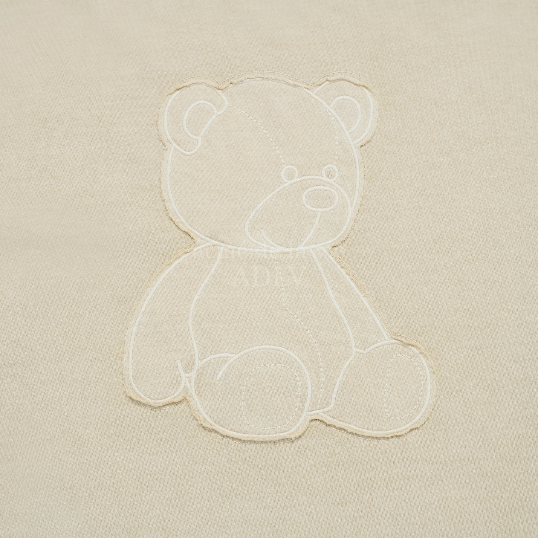 956 -  Áo ADLV Bear Applique Pigment Washing SS2024 - Be Beige - Code ADLV-24SS-SSABAQ-BEG [HÀNG CHÍNH HÃNG]