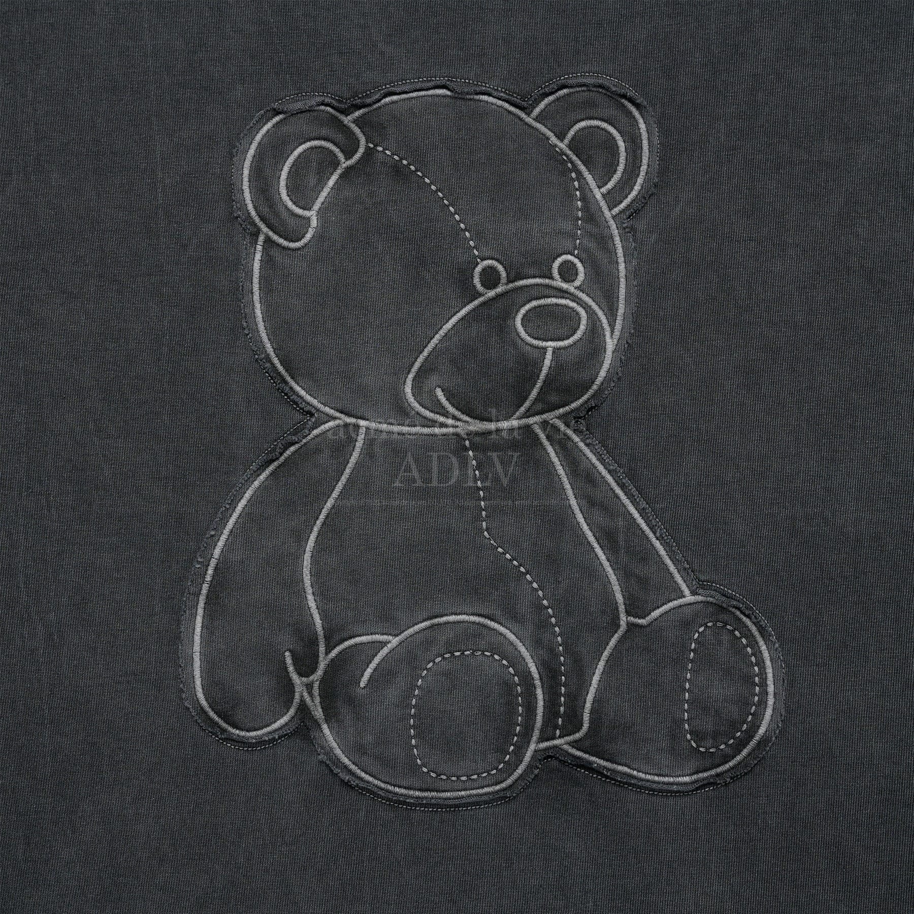 955 -  Áo ADLV Bear Applique Pigment Washing SS2024 - Xám Than Chì - Code ADLV-24SS-SSABAQ-CHA [HÀNG CHÍNH HÃNG]