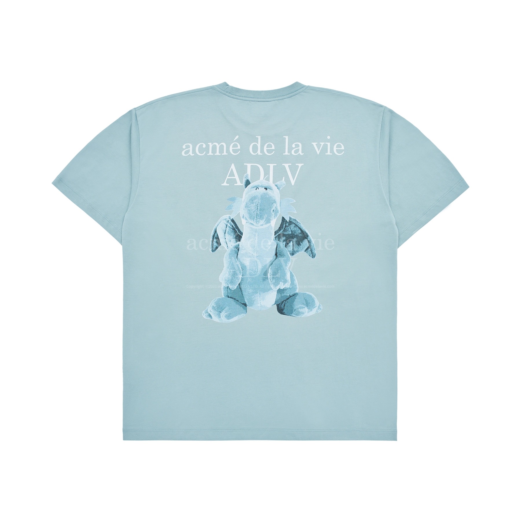 654 -  Áo ADLV Fuzzy Dragon Artwork 2024 - Rồng Xanh - Xanh Mint - Code ADLV 24SS SSAFDG DMT [HÀNG CHÍNH HÃNG]