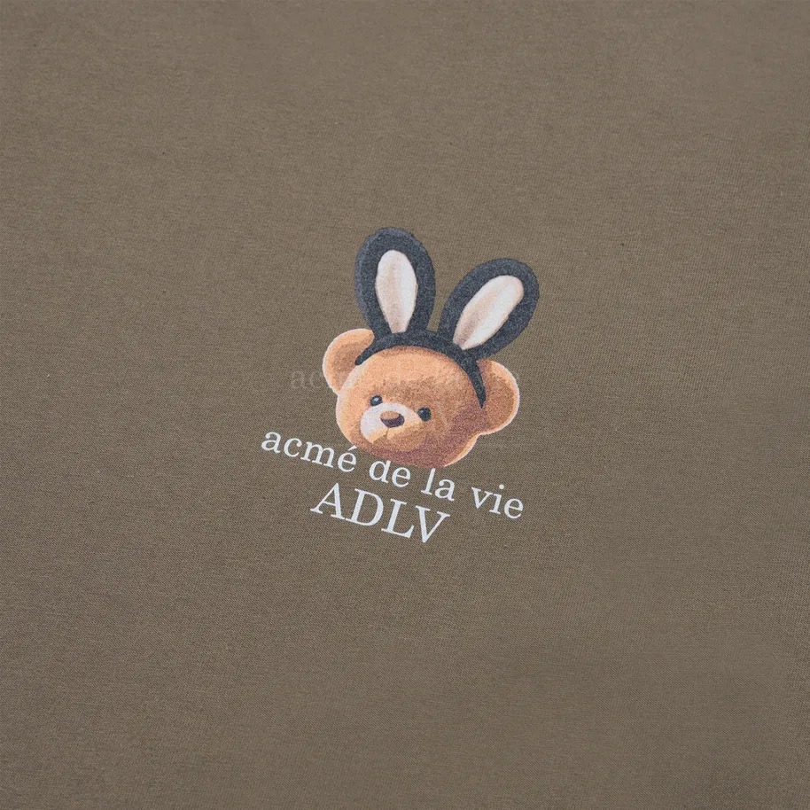 2193 - Áo ADLV Fuzzy Font Rabbit Bear Doll Caco Acmé de la vie ADLV-24SS-SSLRBR-CCA [HÀNG CHÍNH HÃNG]