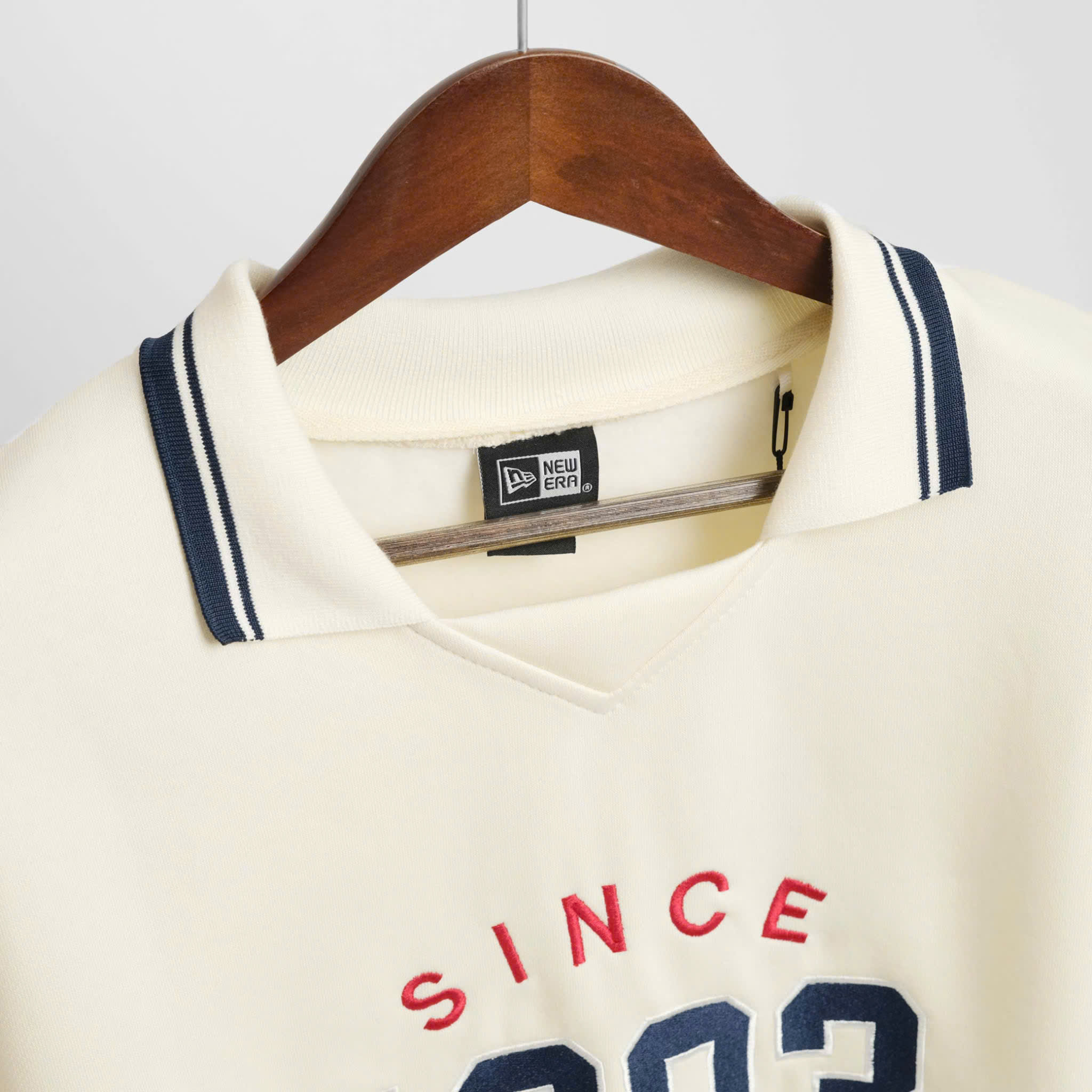 2163 - Áo Sweater New Era Polo 1903 Yankee Trắng Kem [HÀNG CHÍNH HÃNG]