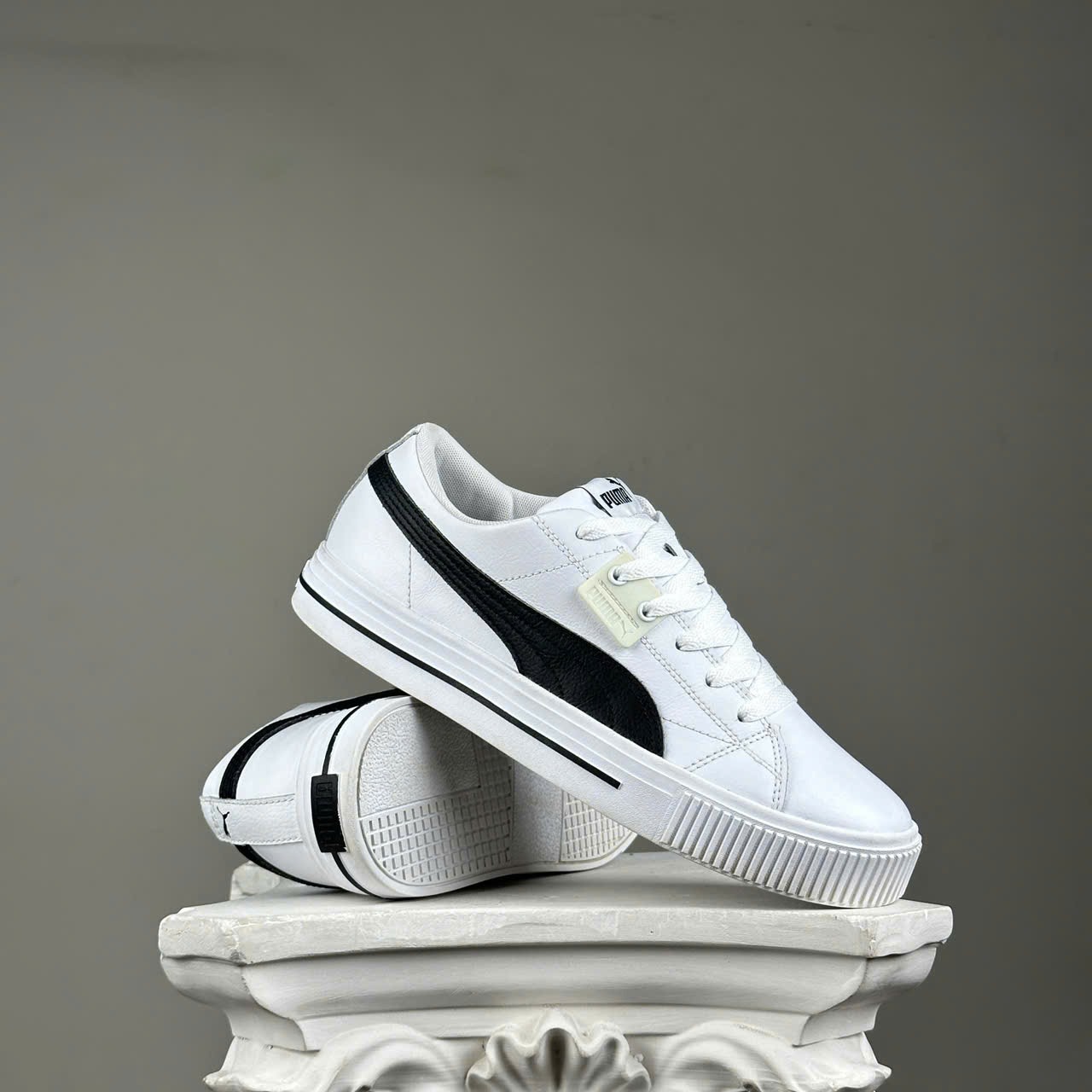 1547 - Giày Puma Evert Fs Casual White Black - Đen Trắng - 384824 01 [CHÍNH HÃNG]