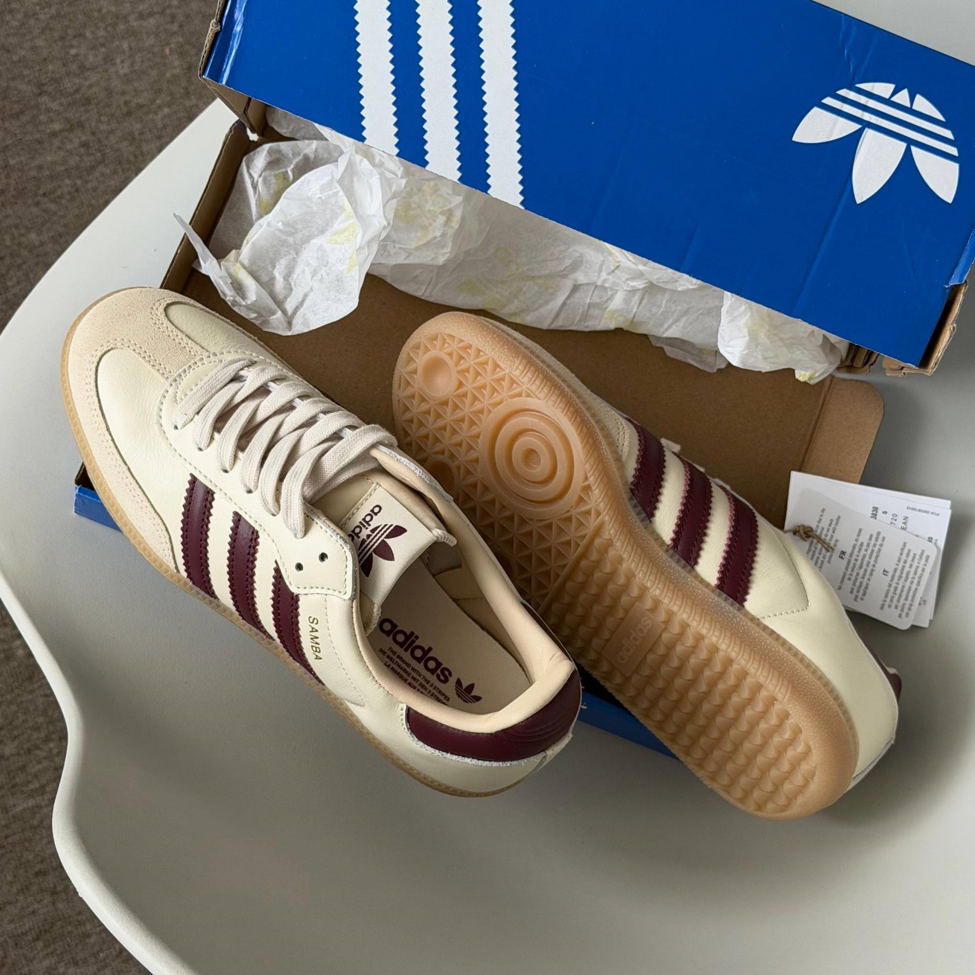 2710 - Giày Adidas Samba OG Wonder White JS3830 [HÀNG CHÍNH HÃNG]