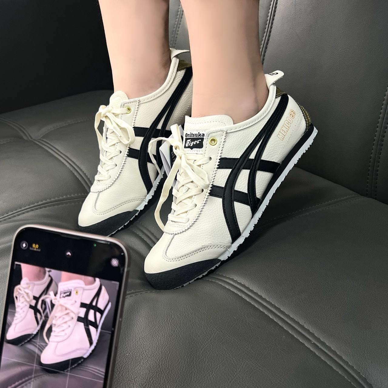 1032 -  Giày Onitsuka Tiger Mexico 66 Cream Black - Code 1183B493 100 [HÀNG CHÍNH HÃNG]