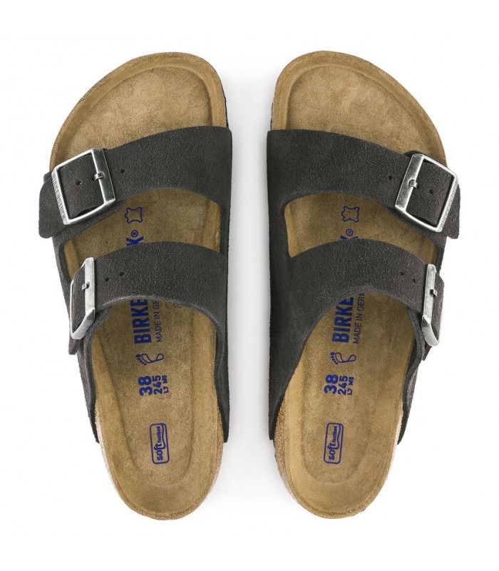 2009 - Dép BirkenStock Arizona Velvet Grey 552323 [HÀNG CHÍNH HÃNG]