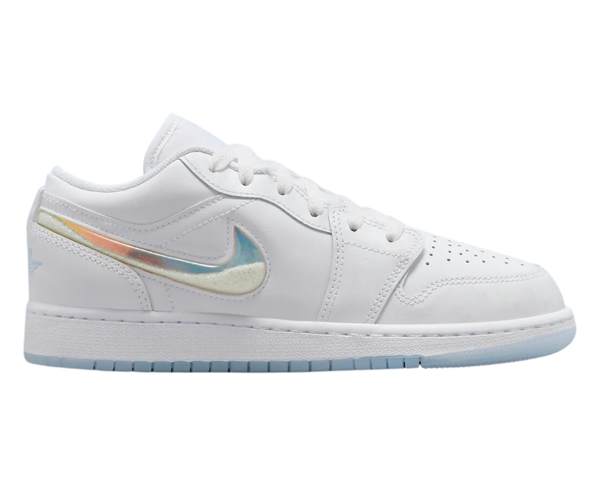 729 -  Giày Nike Air Jordan 1 Low Shines Glitter Swoosh FQ9112 100 [HÀNG CHÍNH HÃNG]