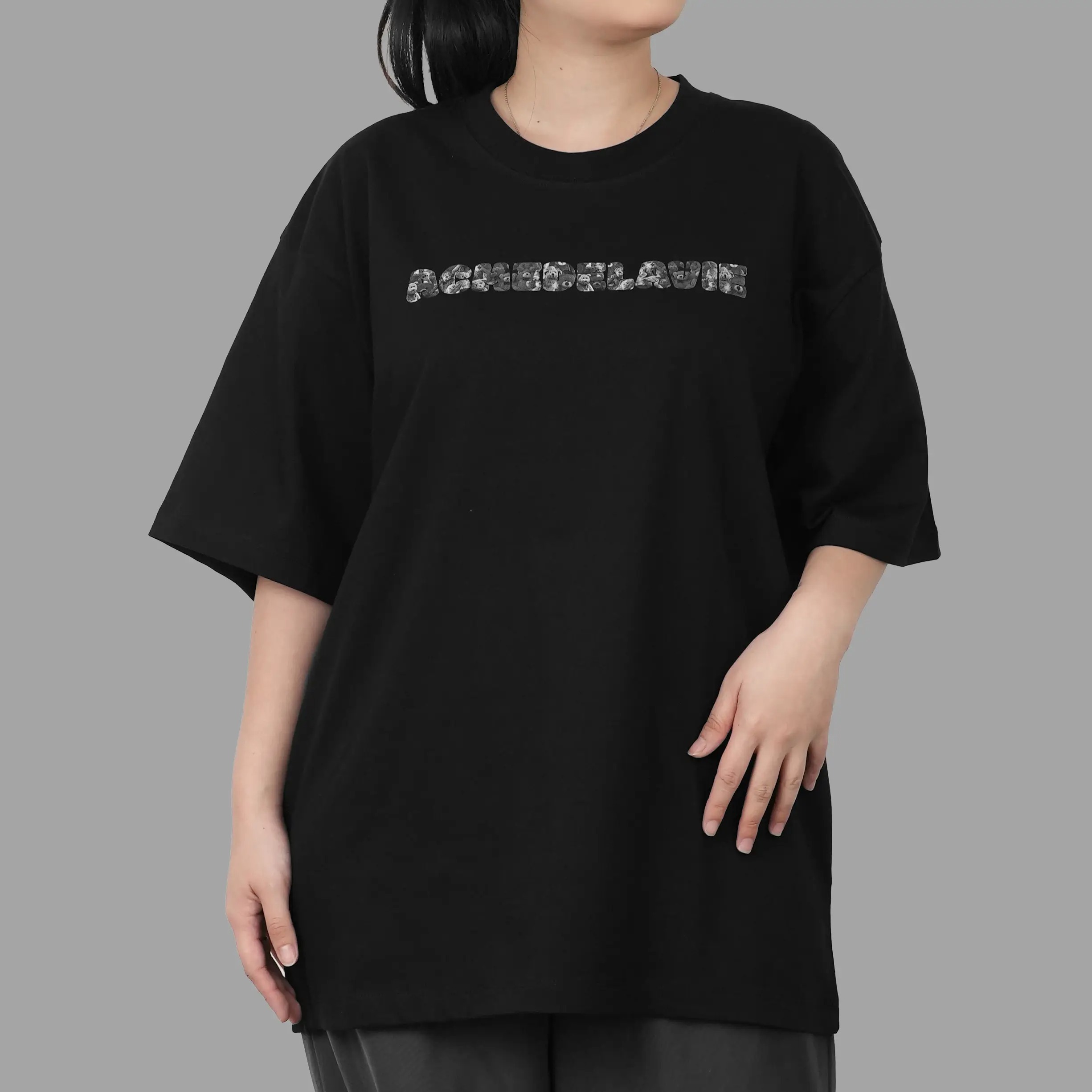 2199 - Áo ADLV Bear Doll Fuzzy Rabbit Đen Acmé de la vie 	ADLV-24SS-SSABDF-BLK [HÀNG CHÍNH HÃNG]