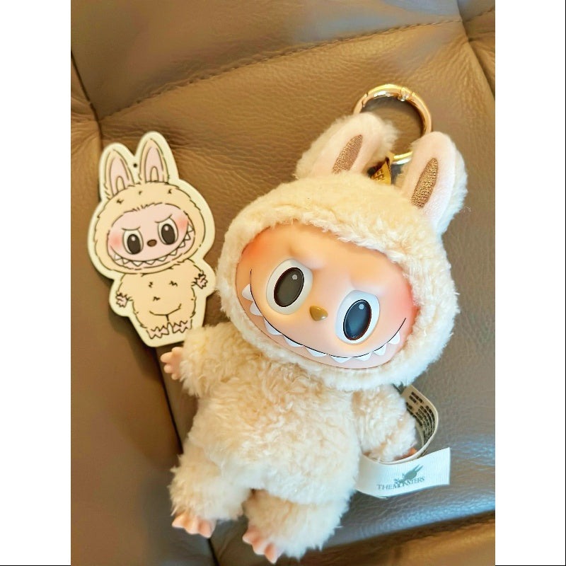1093 - Labubu Soymilk Màu Be Size bé 17cm - Gấu Bông Art Toy [HÀNG CHÍNH HÃNG] Pop Mart
