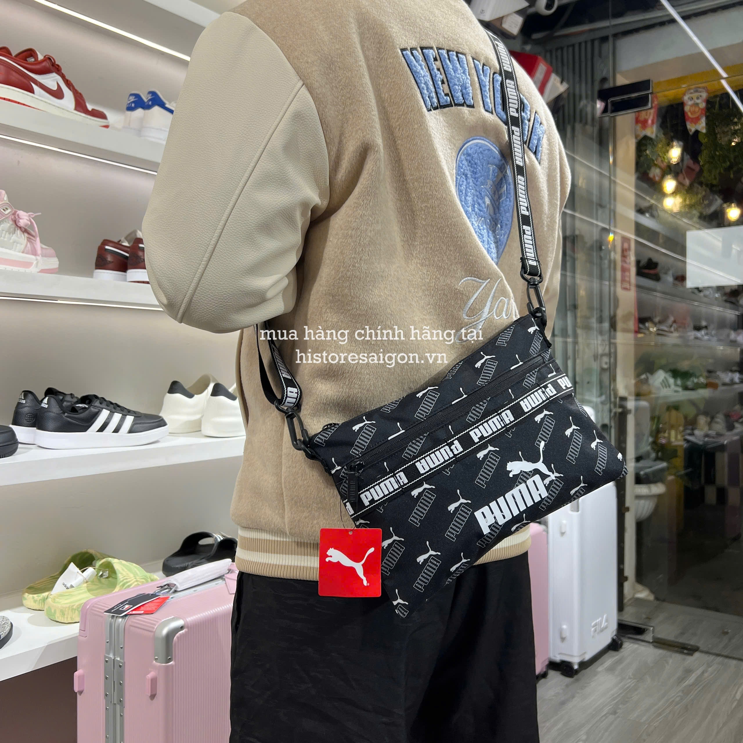 2567 - Túi Puma Mono Puma Đen [HÀNG CHÍNH HÃNG]