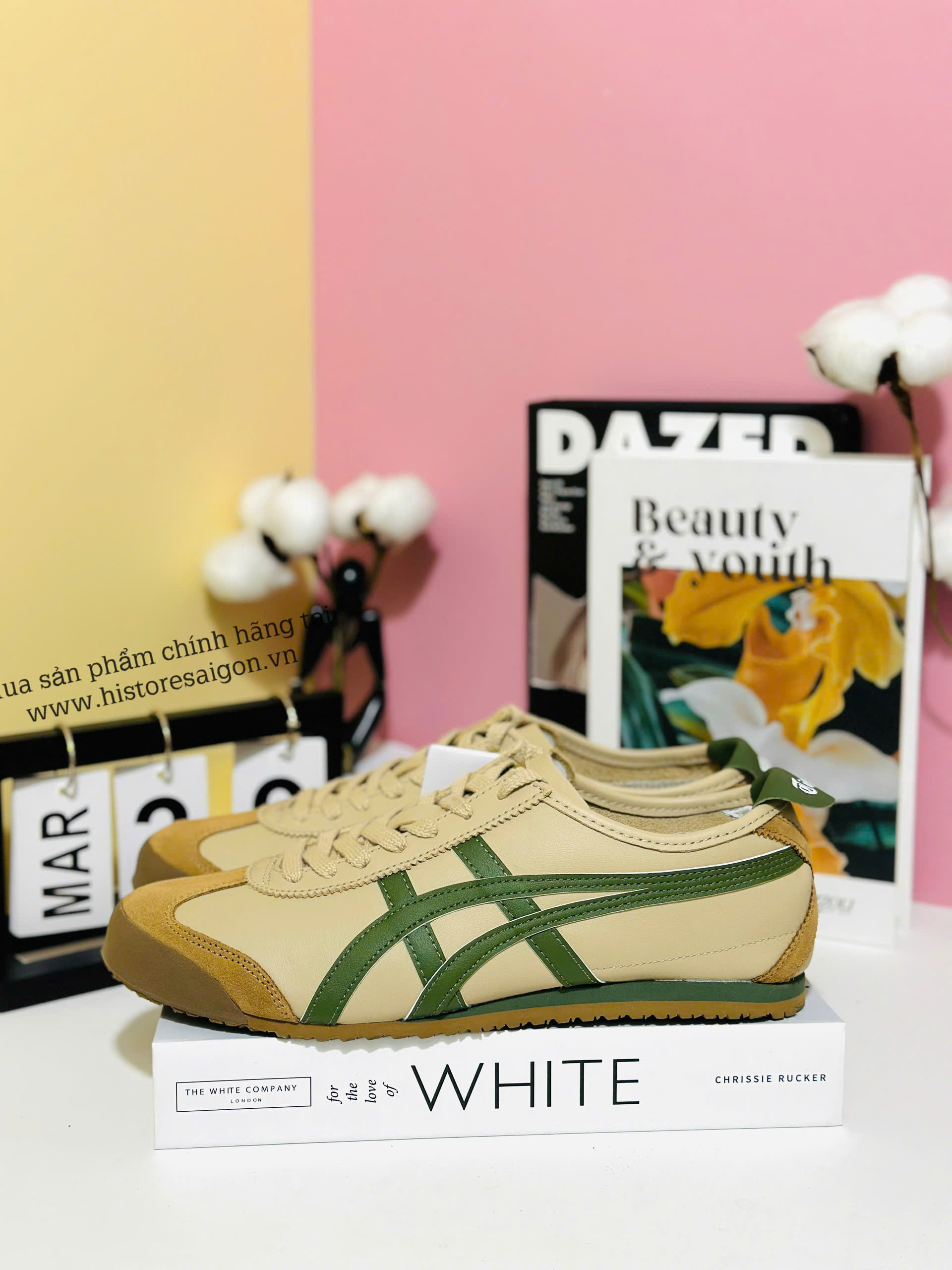 1124 - Giày Onitsuka Tiger Mexico 66 Beige Grass Green 1183C102-250 [HÀNG CHÍNH HÃNG]