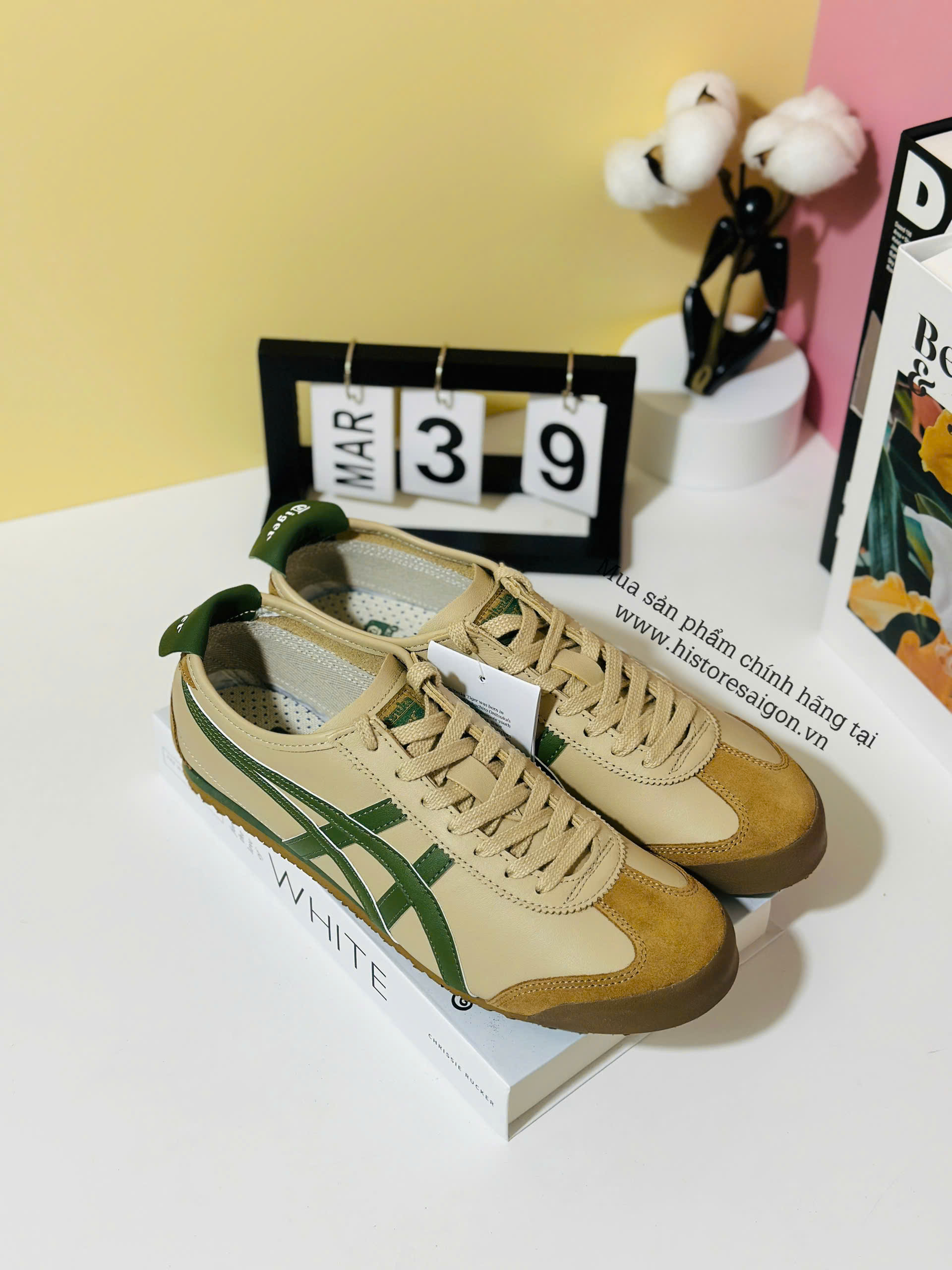 1124 - Giày Onitsuka Tiger Mexico 66 Beige Grass Green 1183C102-250 [HÀNG CHÍNH HÃNG]