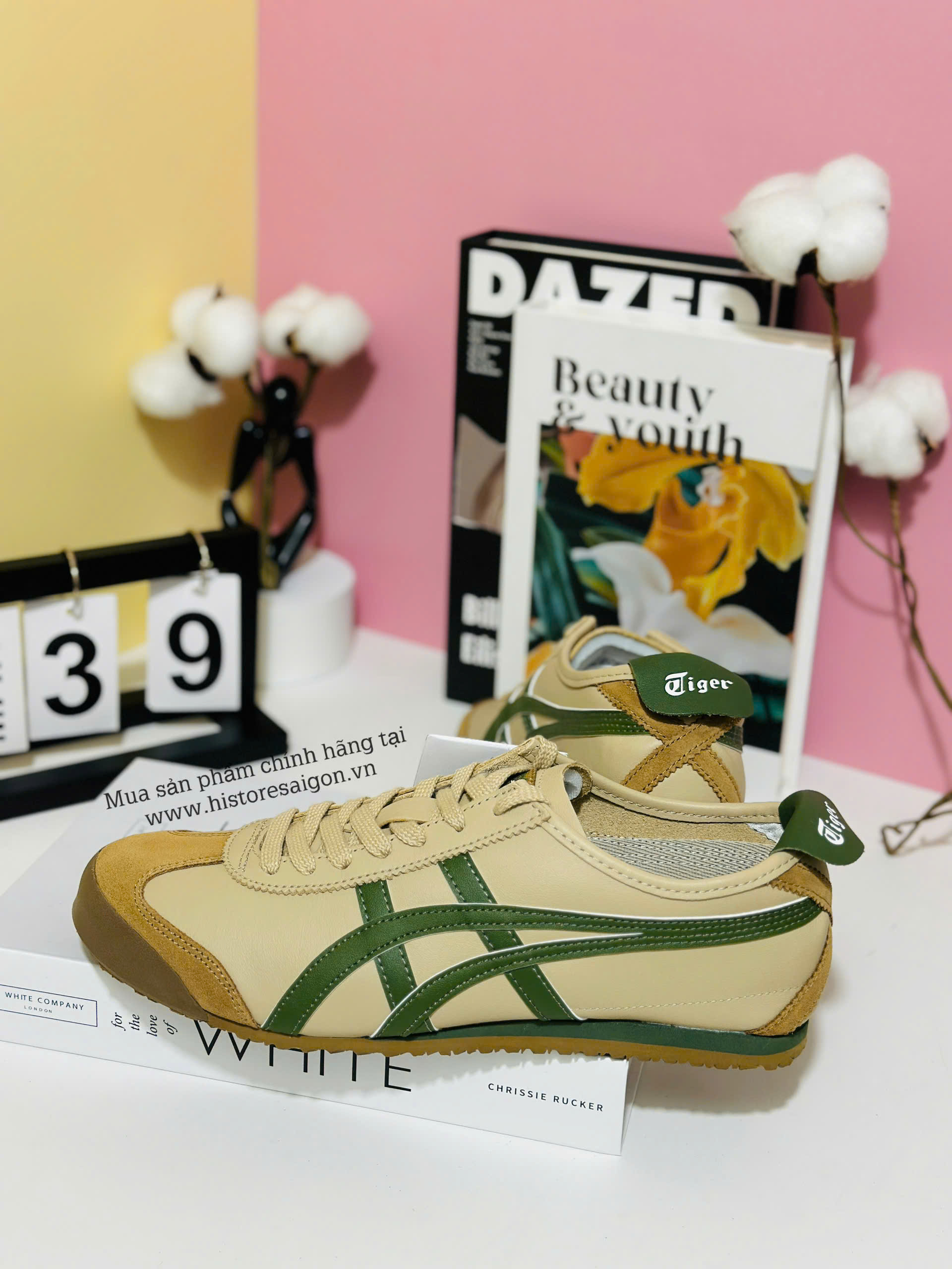 1124 - Giày Onitsuka Tiger Mexico 66 Beige Grass Green 1183C102-250 [HÀNG CHÍNH HÃNG]