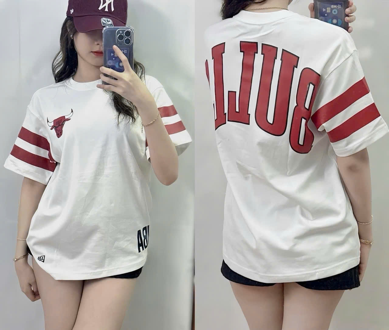 2717 - Áo New Era New MLB Bull Trắng [HÀNG CHÍNH HÃNG]