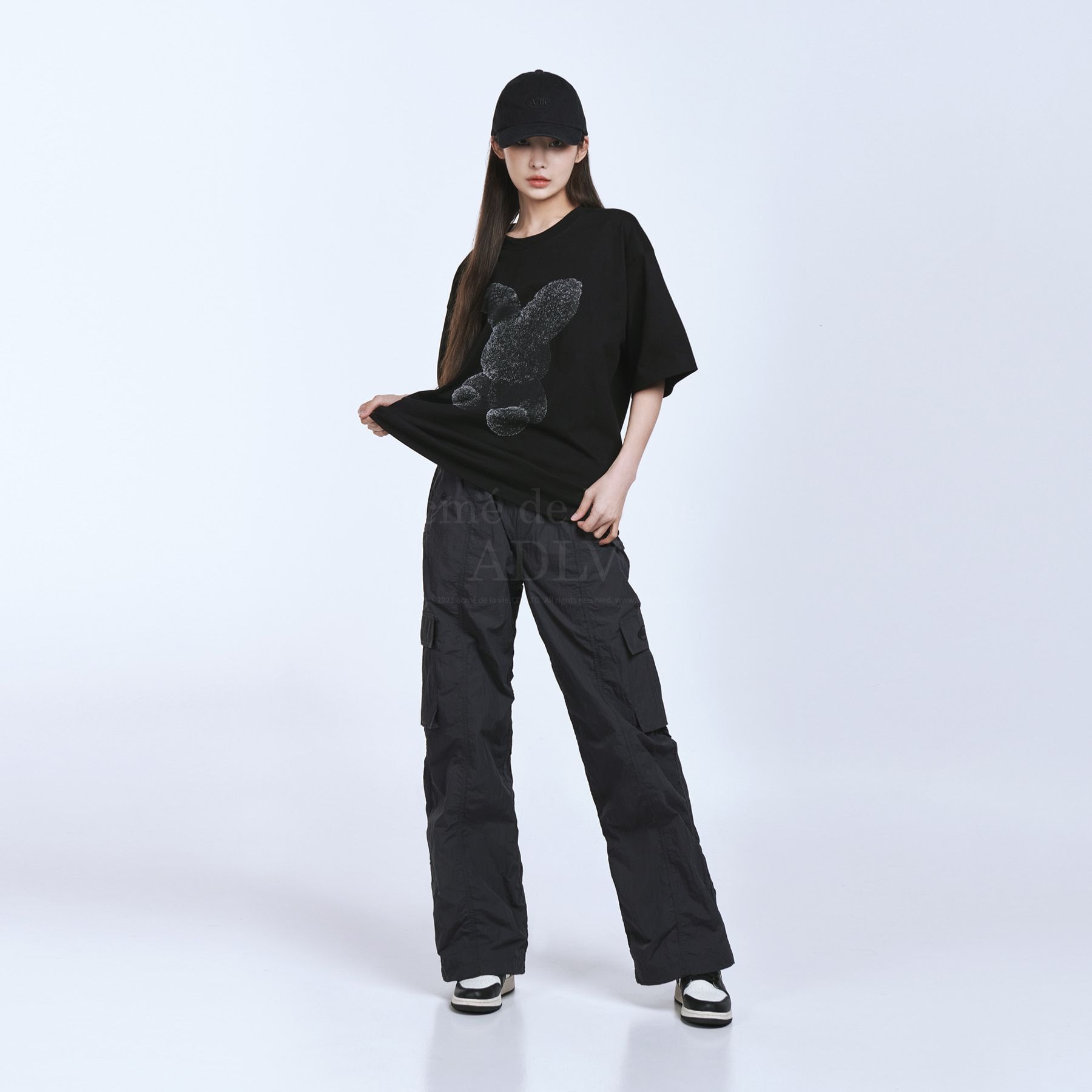 1863 - Áo ADLV Fuzzy Rabbit Đen ADLV-23SS-SSBKZR-BLK Acmé de la vie [HÀNG CHÍNH HÃNG]