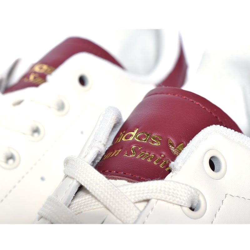 732 -  Giày Adidas Stan Smith Burgundy Tongue - Gót Đỏ - Code GX4420 [HÀNG CHÍNH HÃNG]