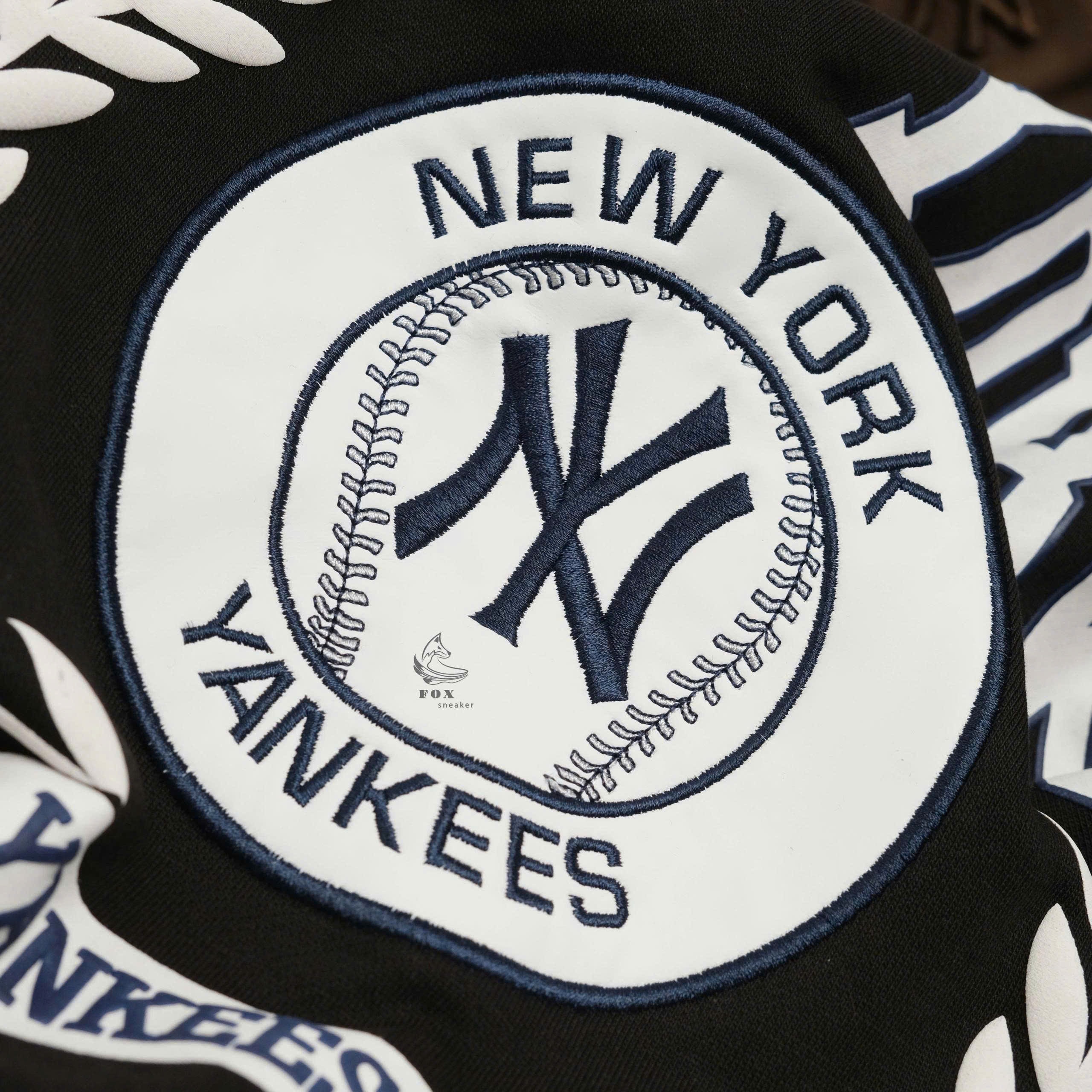 2018 - Áo Hoodie New Era NY New York Yankess Laurel Đen [HÀNG CHÍNH HÃNG]