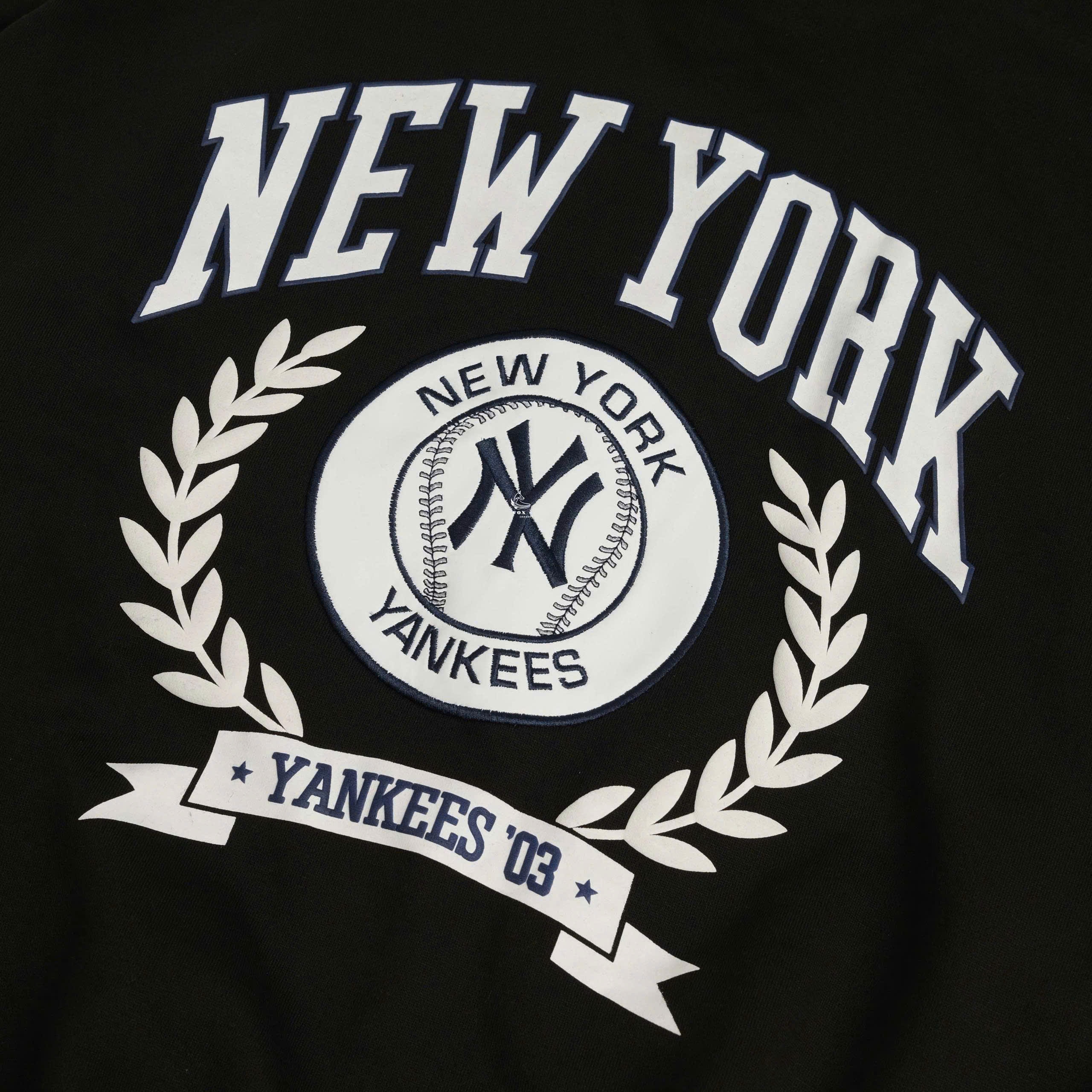 2018 - Áo Hoodie New Era NY New York Yankess Laurel Đen [HÀNG CHÍNH HÃNG]