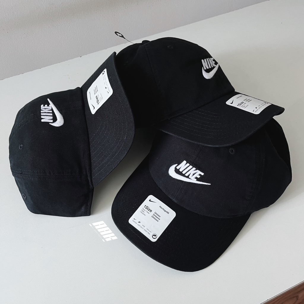 260 -  Nón Nike HERITAGE 86 FUTURA WASHED - Đen Logo Trắng [HÀNG CHÍNH HÃNG]