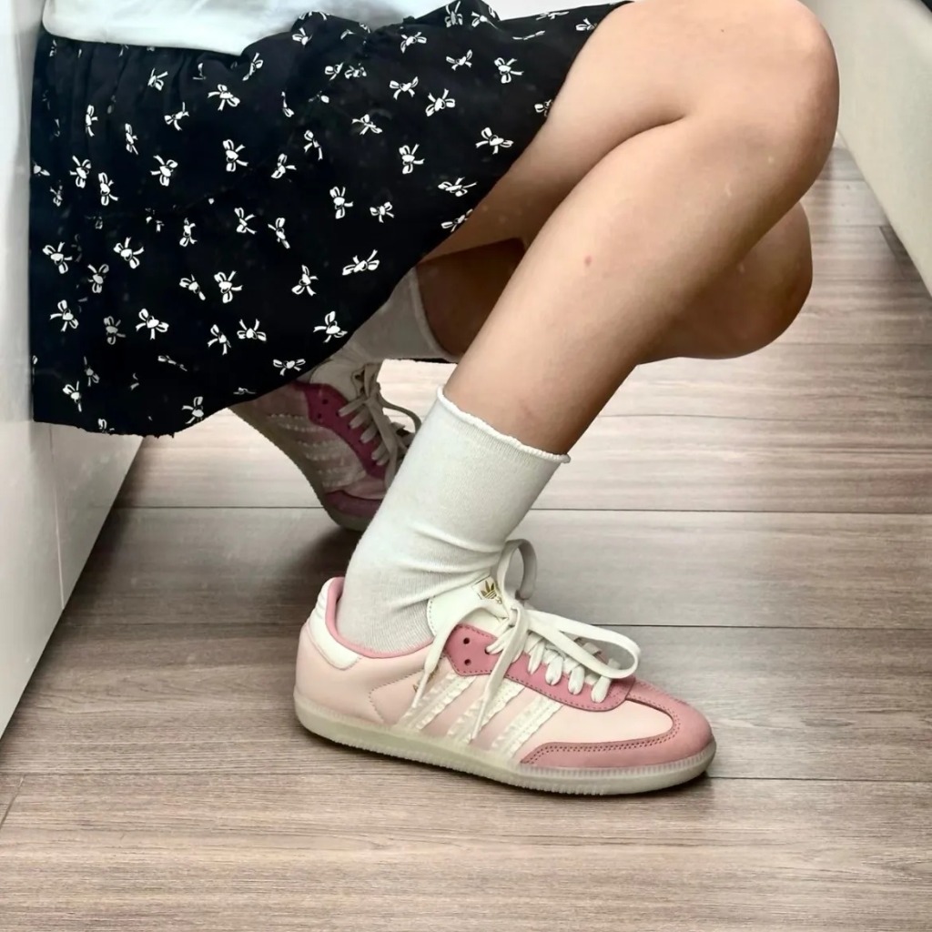 1768 - Giày Adidas Samba Ruffle Stripes Pack Wonder Mauve JR8830 [HÀNG CHÍNH HÃNG]