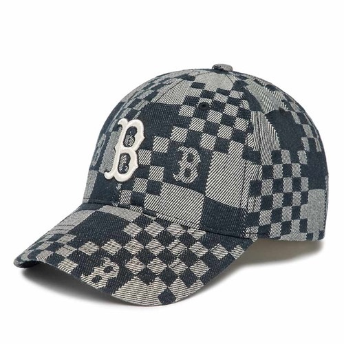 999 -  Nón MLB Monogram Checker Board Big B Denim FW Unisex Street Style - Code 3ACPCC12N 43BKS [HÀNG CHÍNH HÃNG]