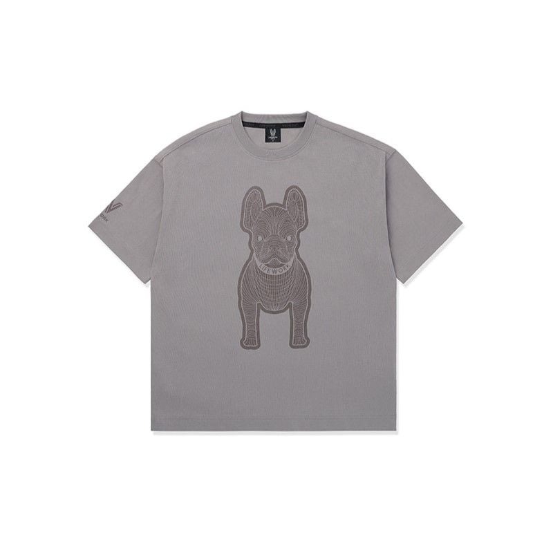 1742 -  Áo Life Work Silket Racket Light Grey Short LW255TS982-GR [HÀNG CHÍNH HÃNG]