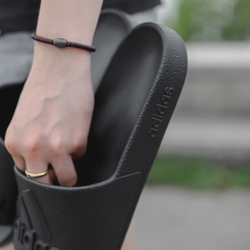 801 -  Dép Adidas Sportwear Adilette Aqua Slides - All Black - Code IF7371 [HÀNG CHÍNH HÃNG]