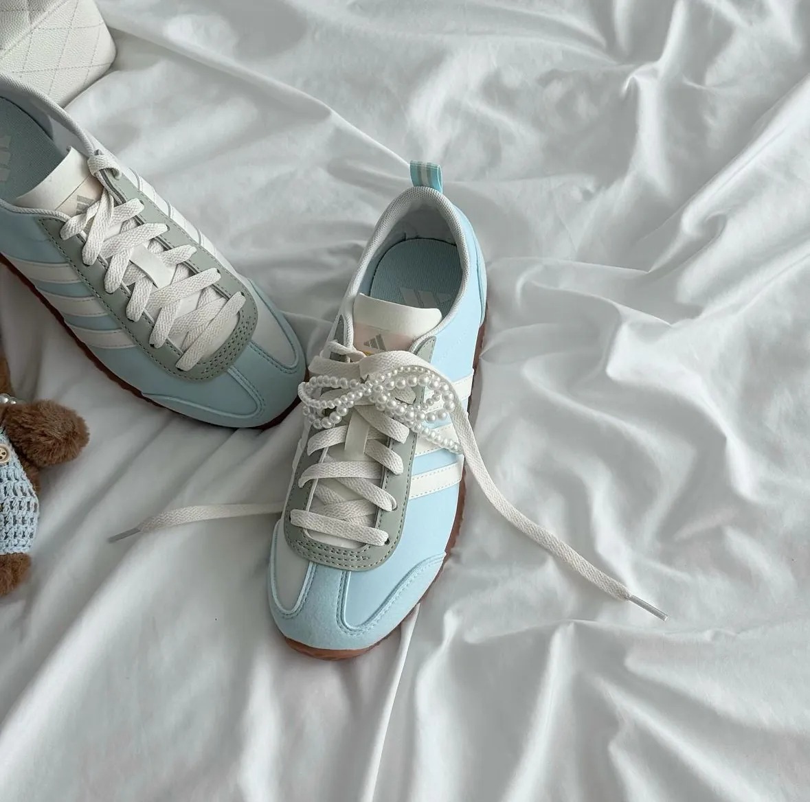 1776 - Giày Adidas VS JOG 2.0 ‘White Blue’ JI2434 [HÀNG CHÍNH HÃNG]