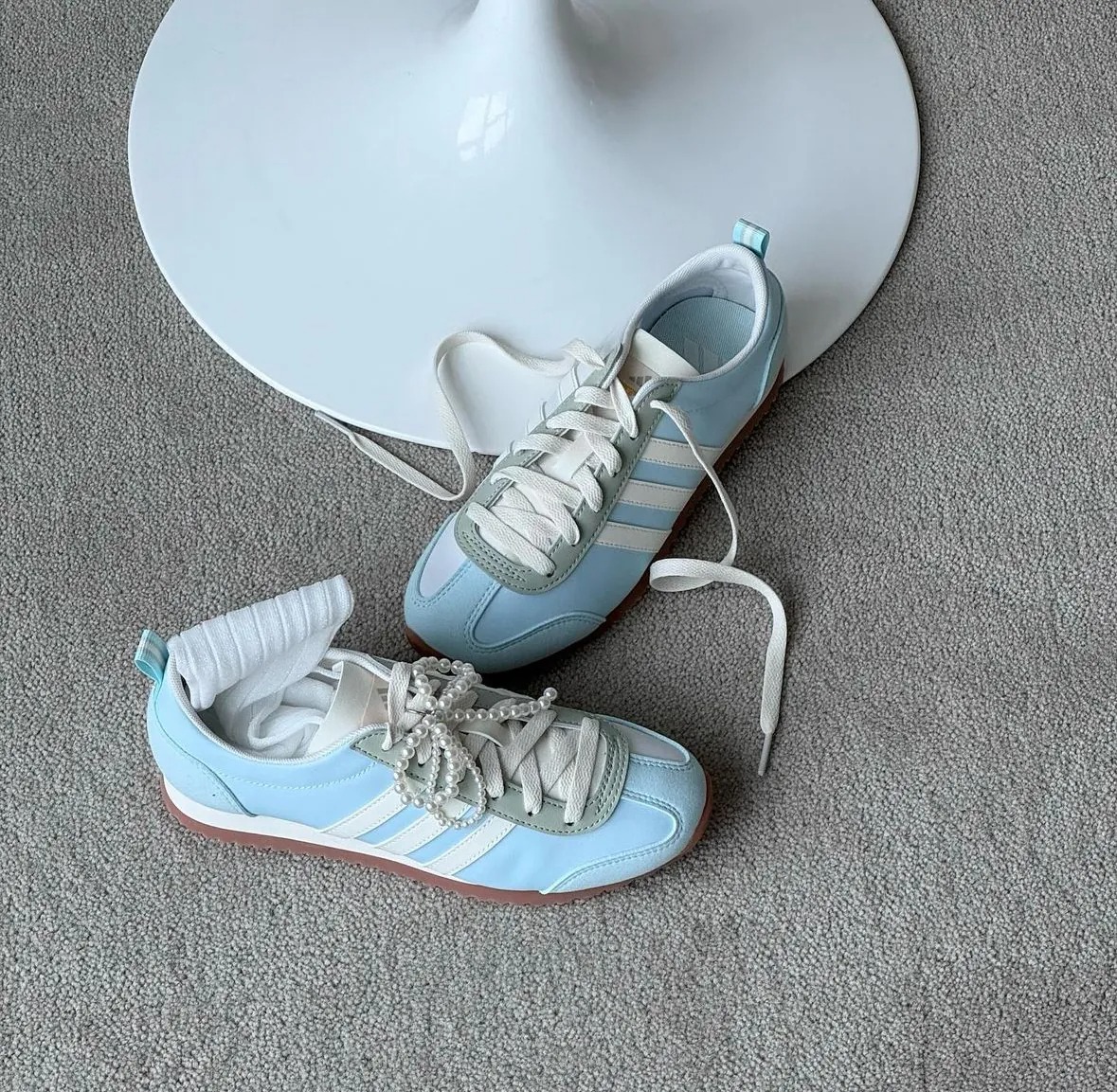 1776 - Giày Adidas VS JOG 2.0 ‘White Blue’ JI2434 [HÀNG CHÍNH HÃNG]