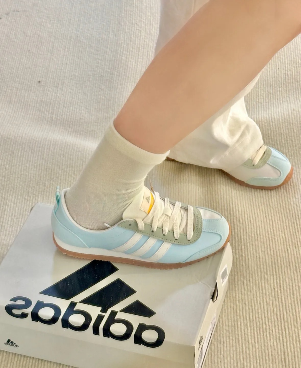 1776 - Giày Adidas VS JOG 2.0 ‘White Blue’ JI2434 [HÀNG CHÍNH HÃNG]