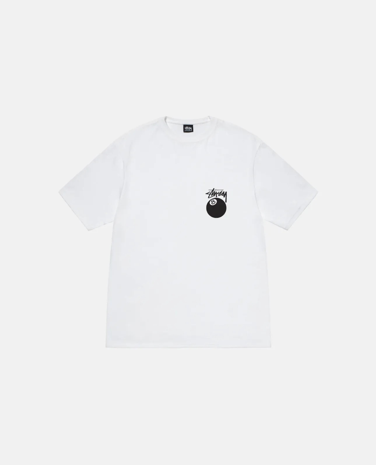 1386 - Áo Stussy 8 Ball Tea Pigment Dyed Trắng [HÀNG CHÍNH HÃNG]