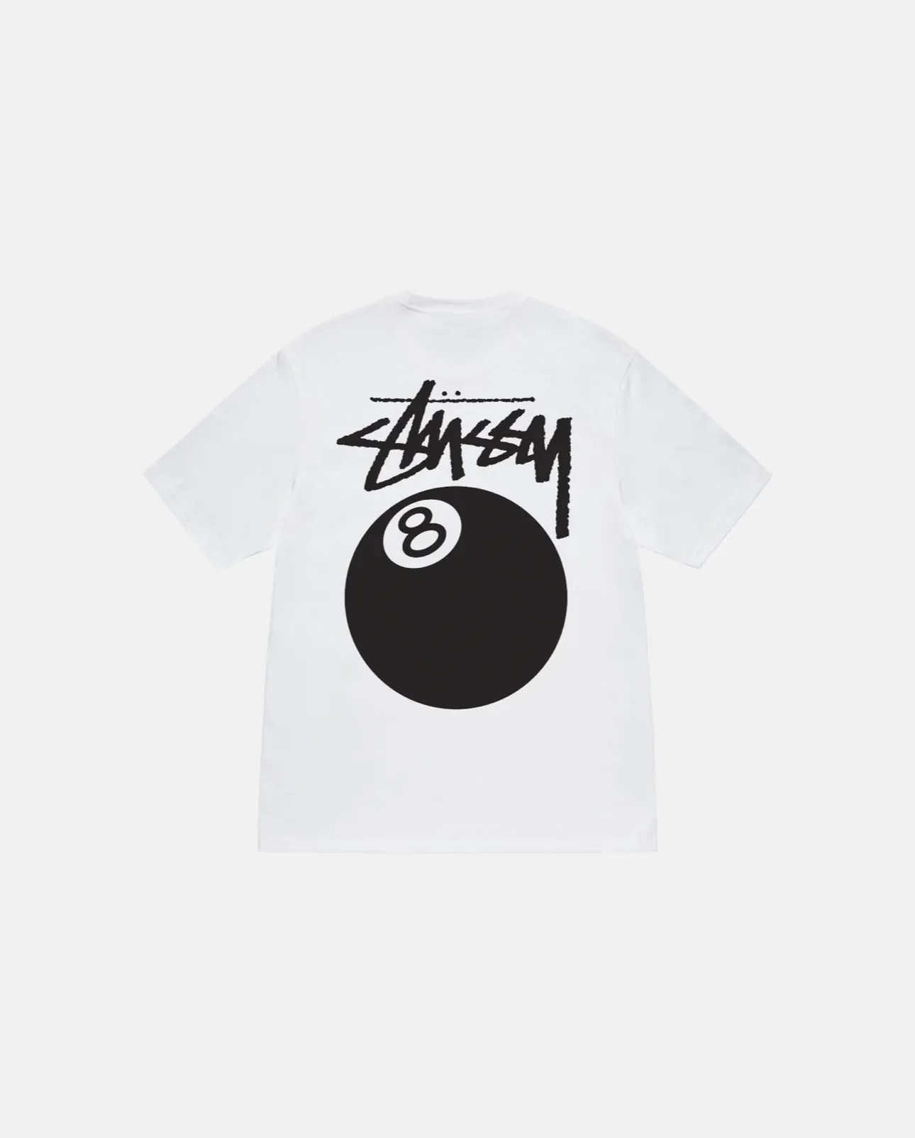 1386 - Áo Stussy 8 Ball Tea Pigment Dyed Trắng [HÀNG CHÍNH HÃNG]