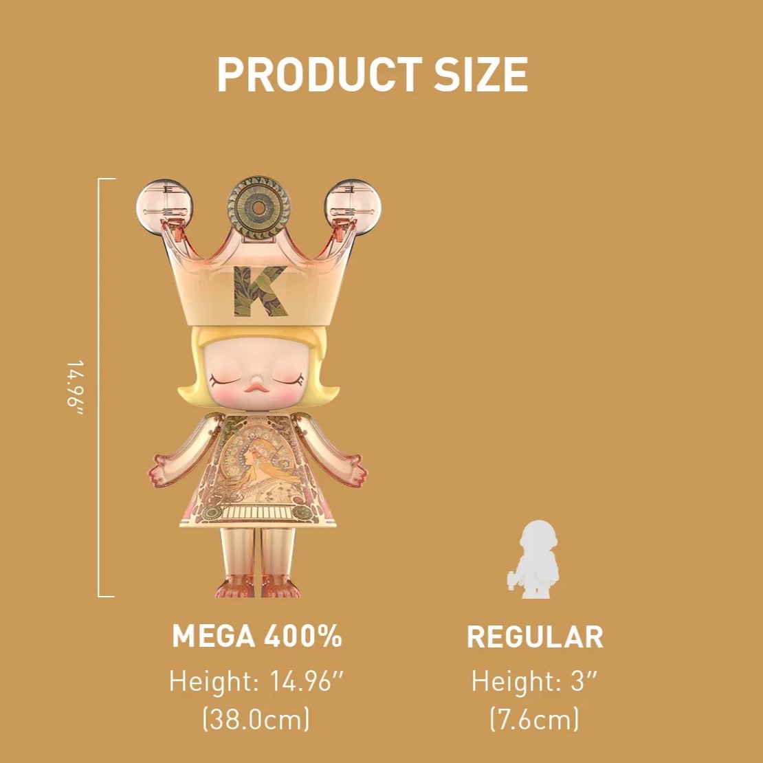 1257 - Molly Mucha 400% - Mô Hình Mega Royal Molly Mucha Zodiac 400% POP MART 6941848220981 [CHÍNH HÃNG]