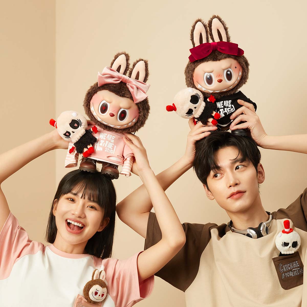 1159 - Labubu Catch Me If You Like Me Secret Màu Hồng Gấu Bông Art Toy  - POP MART The Monsters Series Vinyl Plush Pendant Doll - Size 38cm - Code 6941848280091 [HÀNG CHÍNH HÃNG]