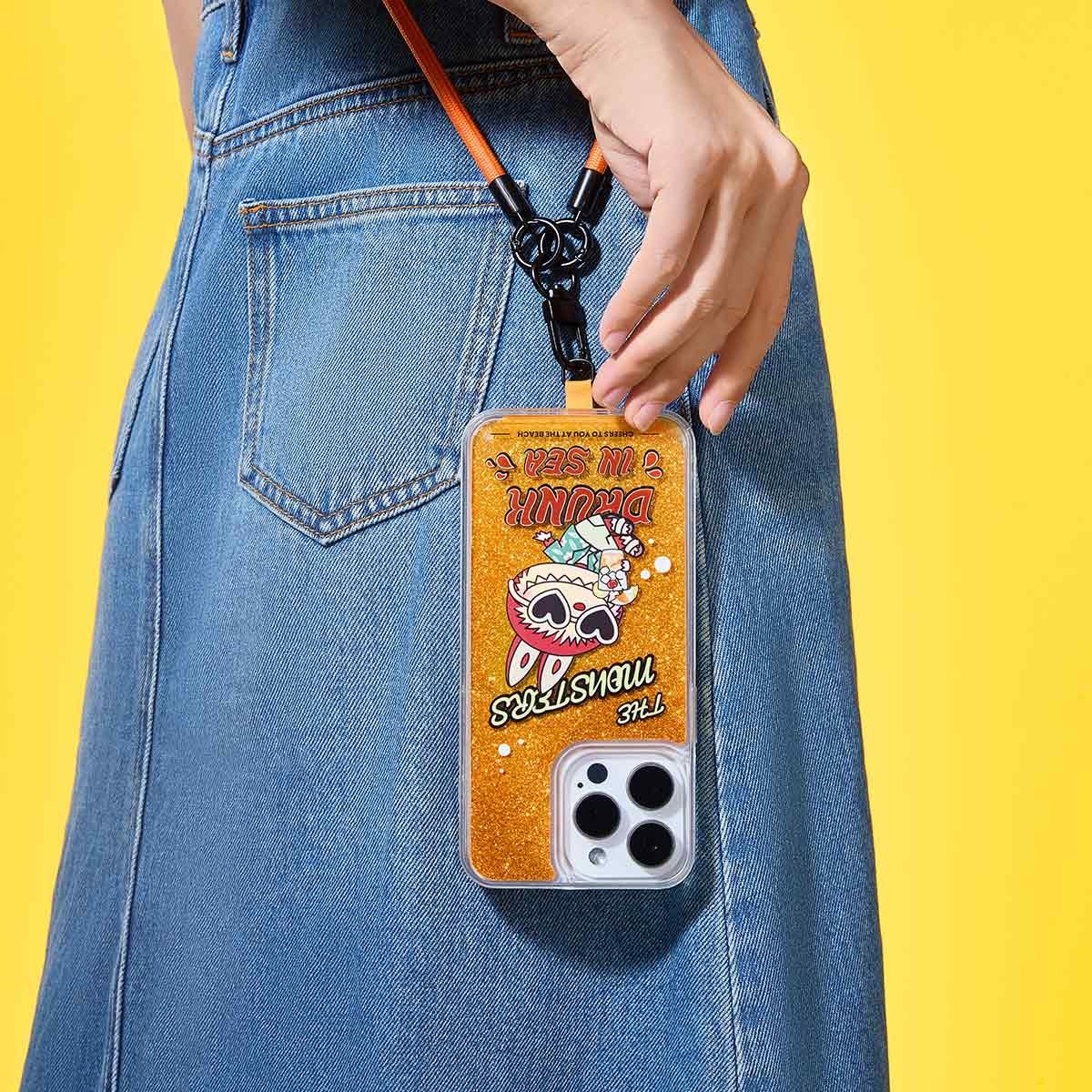 1166 -  Ốp Lưng Labubu Drunk In Sea - The Monsters Enchanted by the Seaside Series Phone Case  - [HÀNG CHÍNH HÃNG] Pop Mart - Iphone 14 15 Pro/Promax